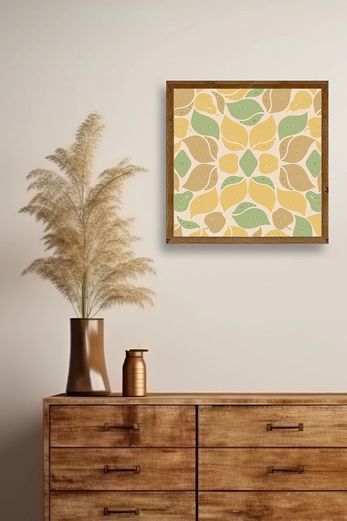 Desen Ahşap Çerçeveli Tablo 23 x 23