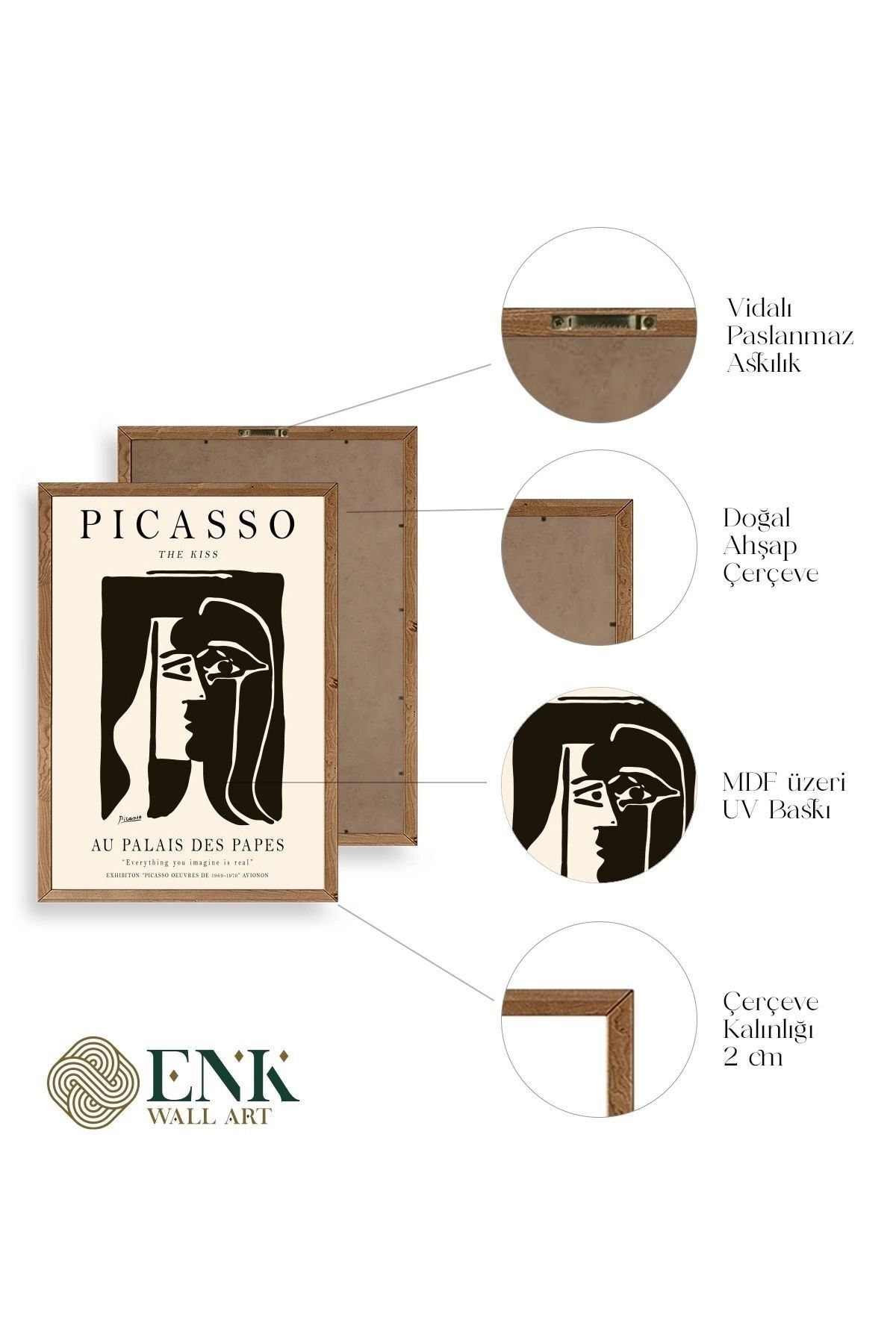 Picasso Ahşap Çerçeveli Tablo 23 x 30