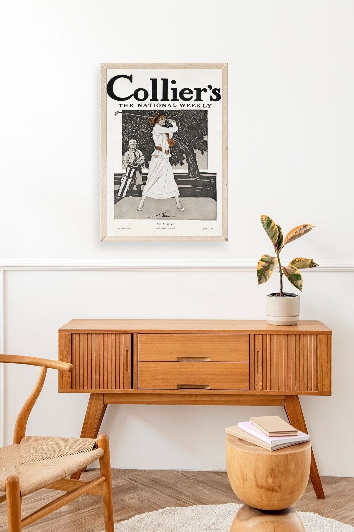 Edward Penfield Ahşap Çerçeveli Tablo 23 x 30