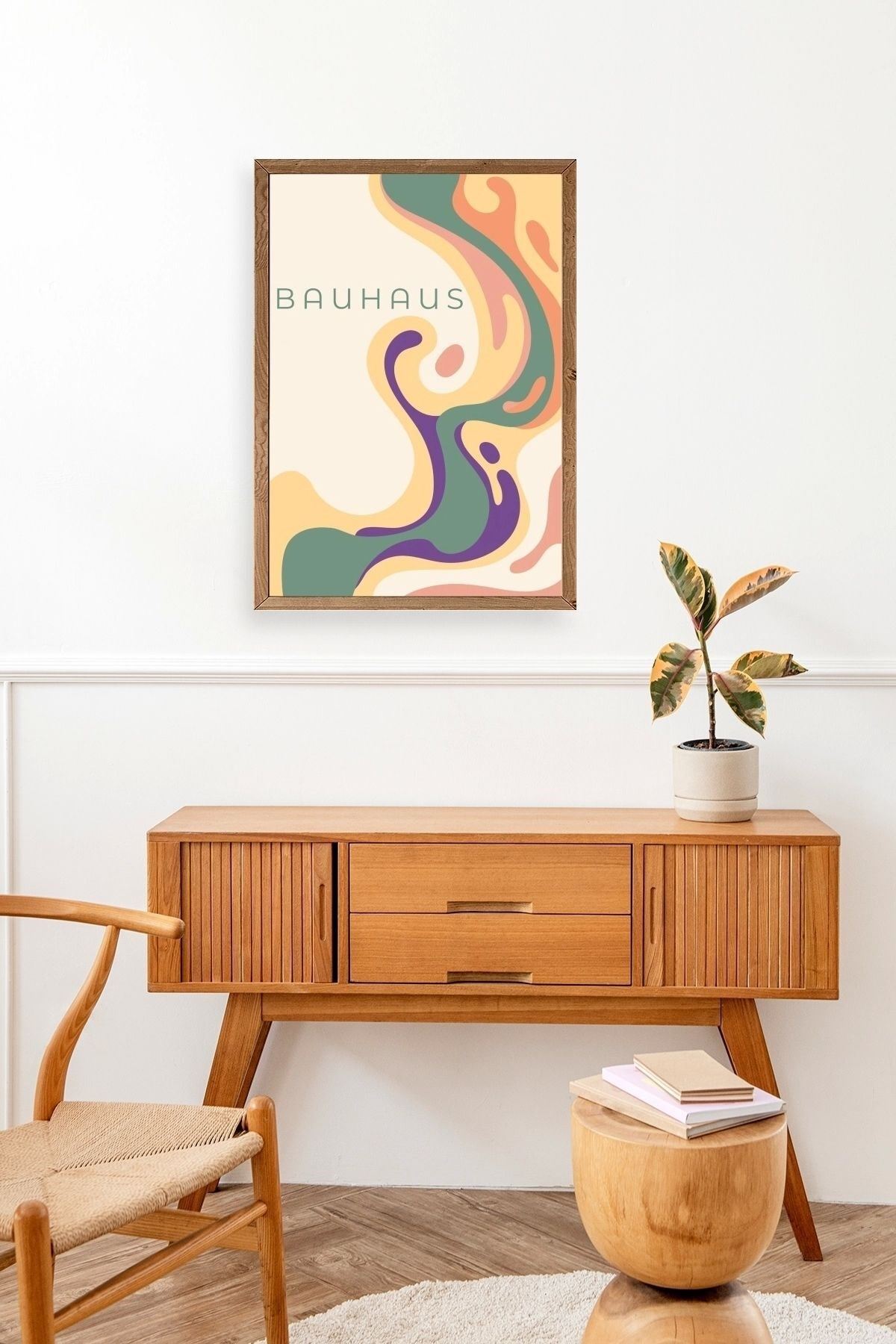 Bauhaus Ahşap Çerçeveli Tablo 23 x 30