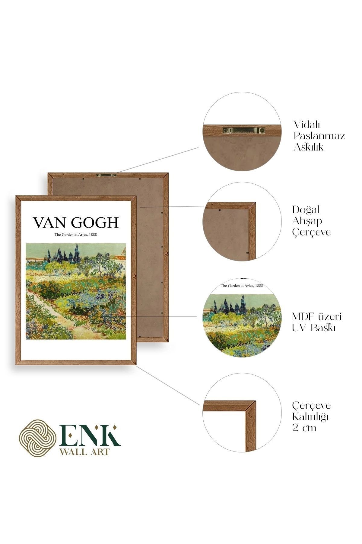 Van Gogh Ahşap Çerçeveli Tablo 30 x 42