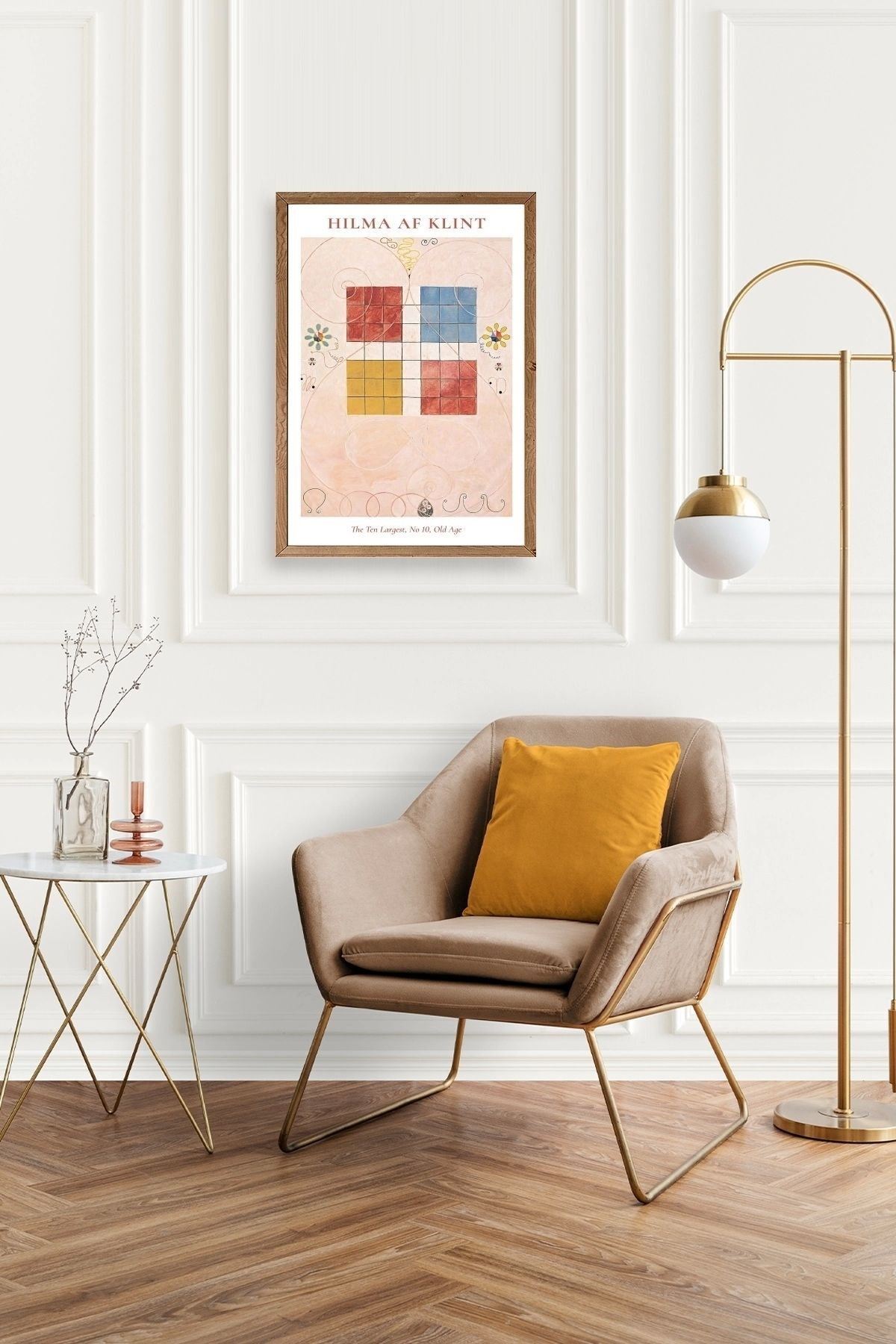 Hilma Af Klint Ahşap Çerçeveli Tablo 50 x 70