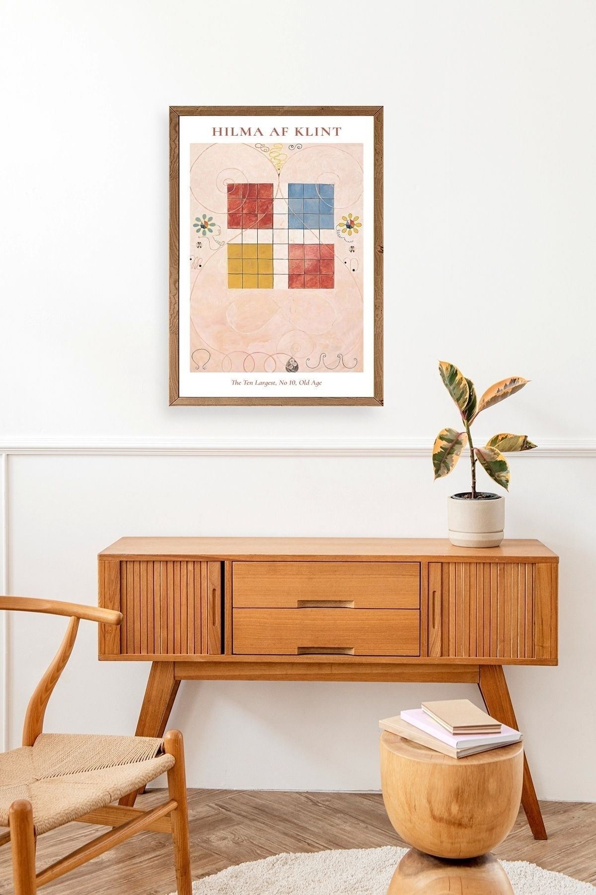 Hilma Af Klint Ahşap Çerçeveli Tablo 30 x 42