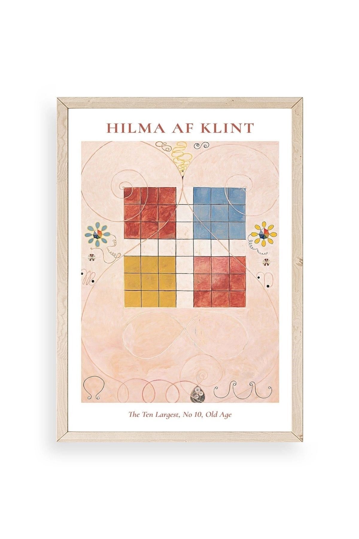 Hilma Af Klint Ahşap Çerçeveli Tablo 30 x 42