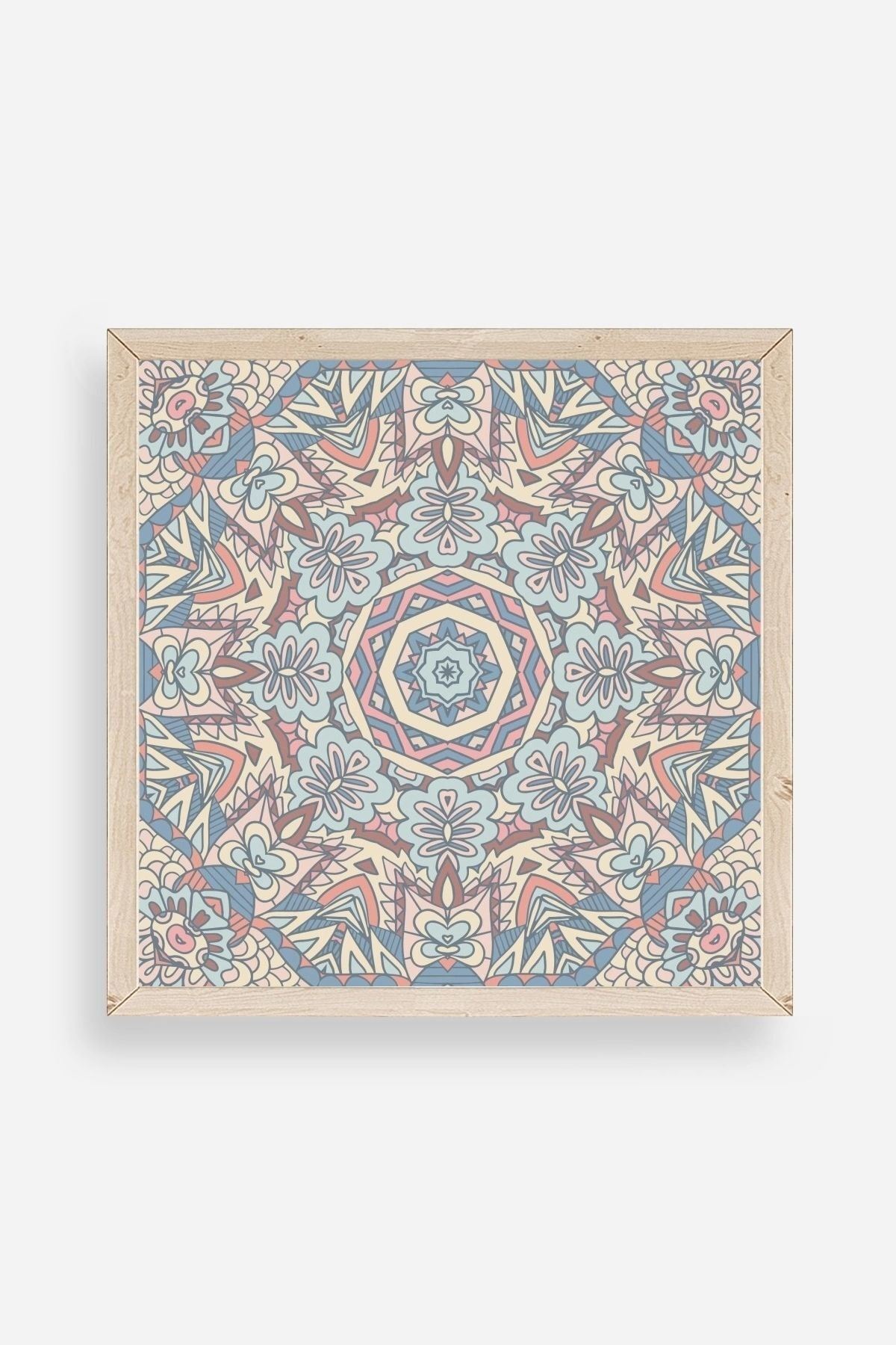 Mandala Ahşap Çerçeveli Tablo 23 x 23