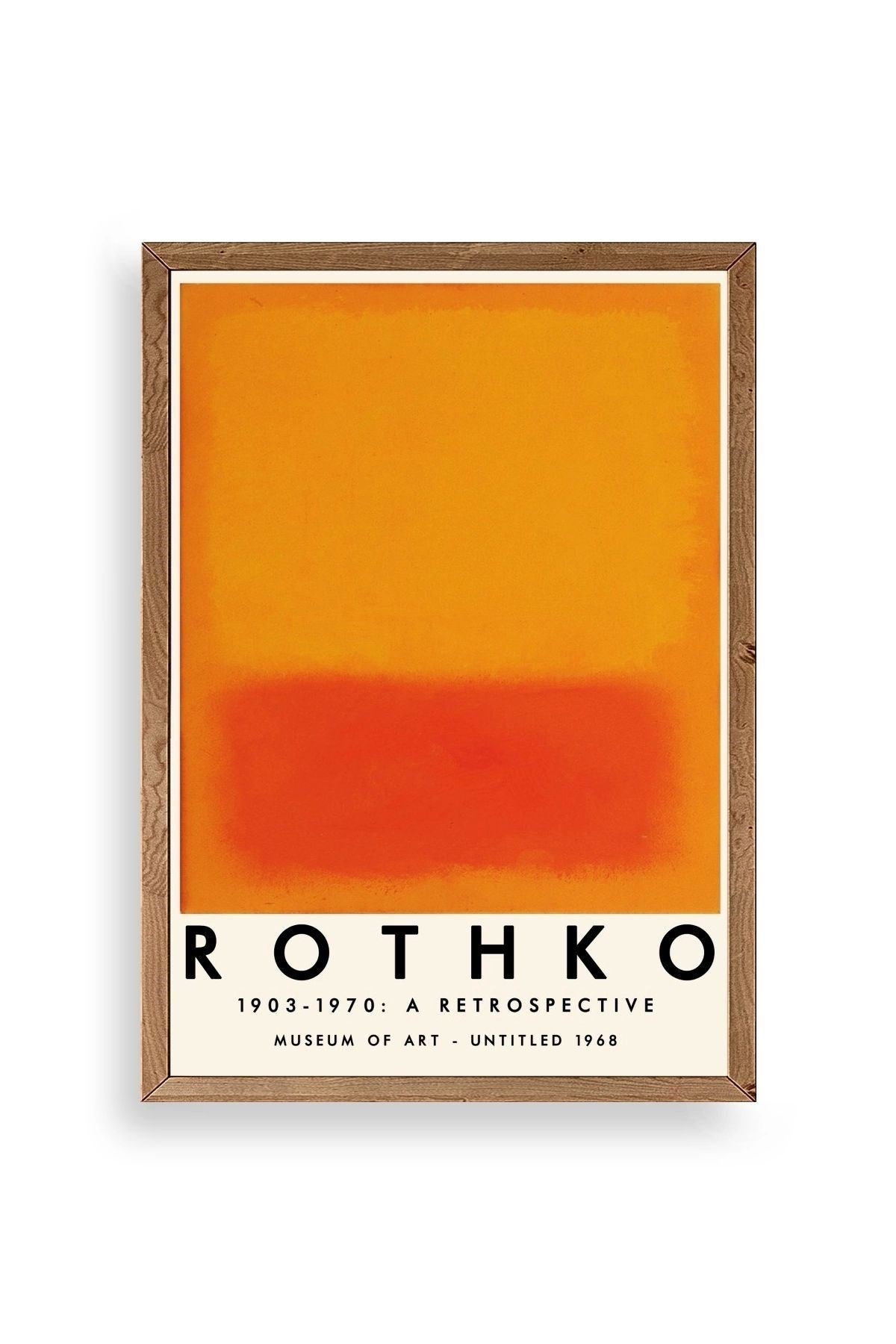 Rothko Ahşap Çerçeveli Tablo 23 x 30