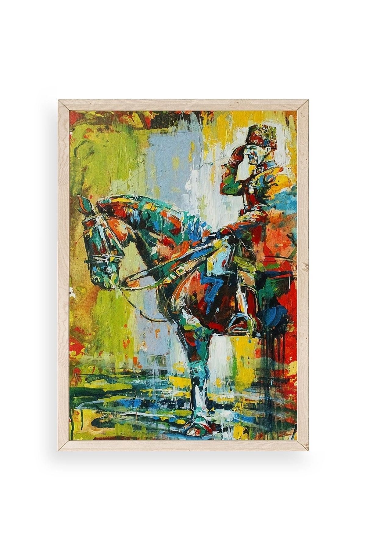 Atatürk Ahşap Çerçeveli Tablo 17 x 23