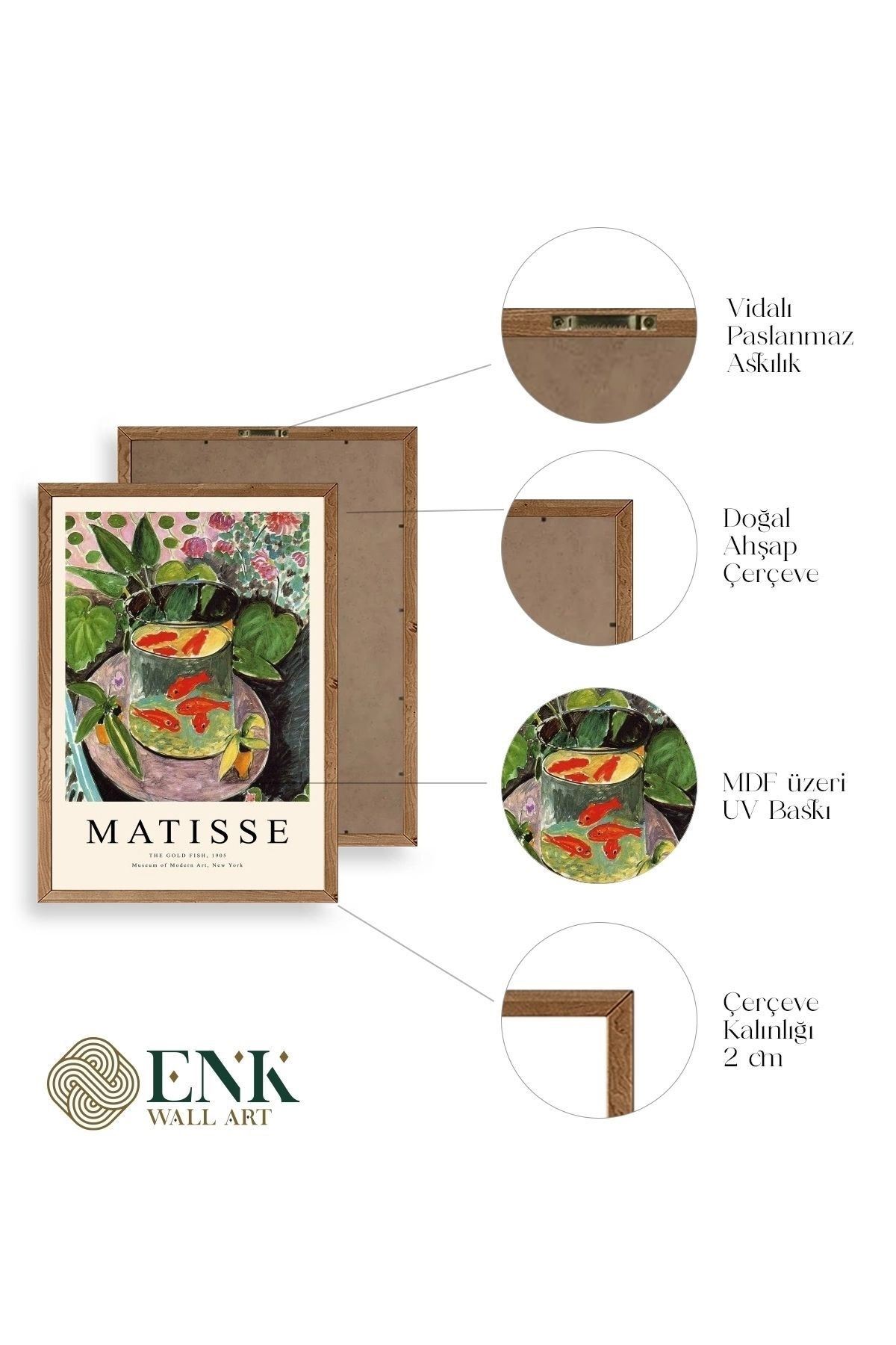 Matisse Ahşap Çerçeveli Tablo 30 x 42