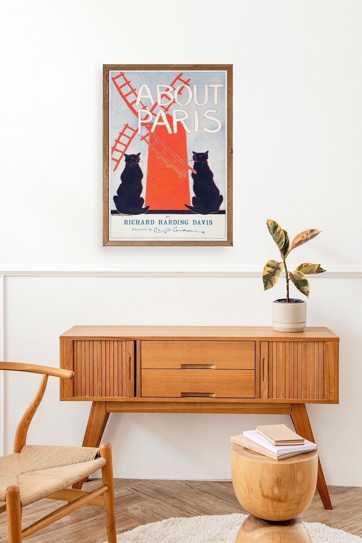 Richard Harding Davis Ahşap Çerçeveli Tablo 17 x 23