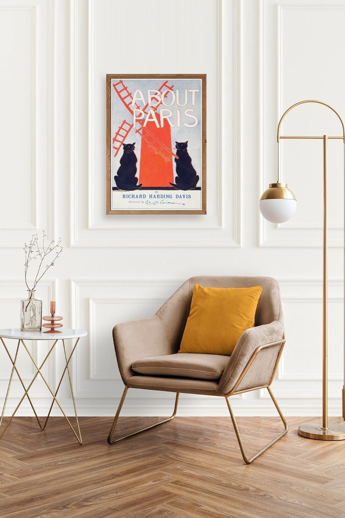 Richard Harding Davis Ahşap Çerçeveli Tablo 23 x 30