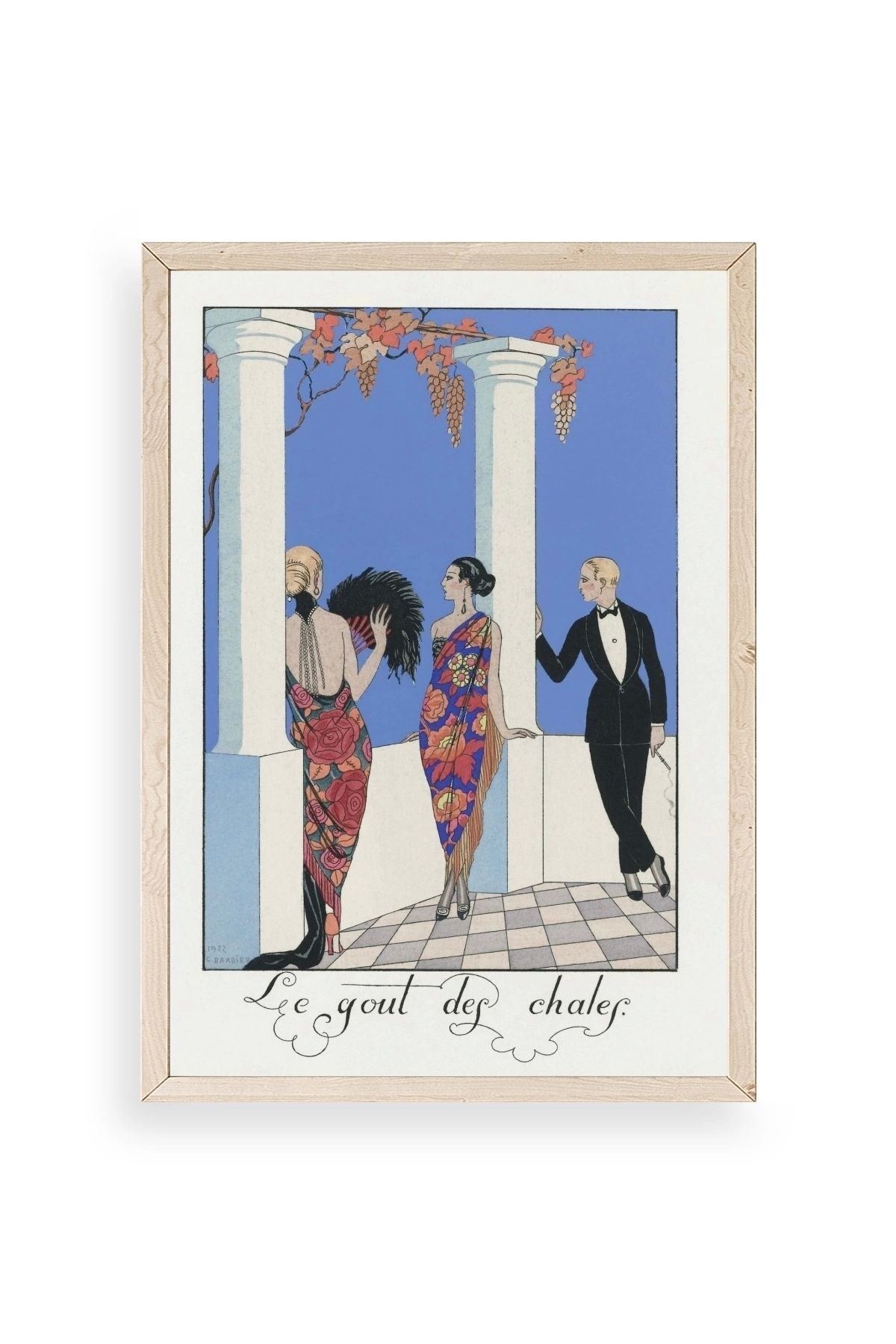 George Barbier Ahşap Çerçeveli Tablo 50 x 70