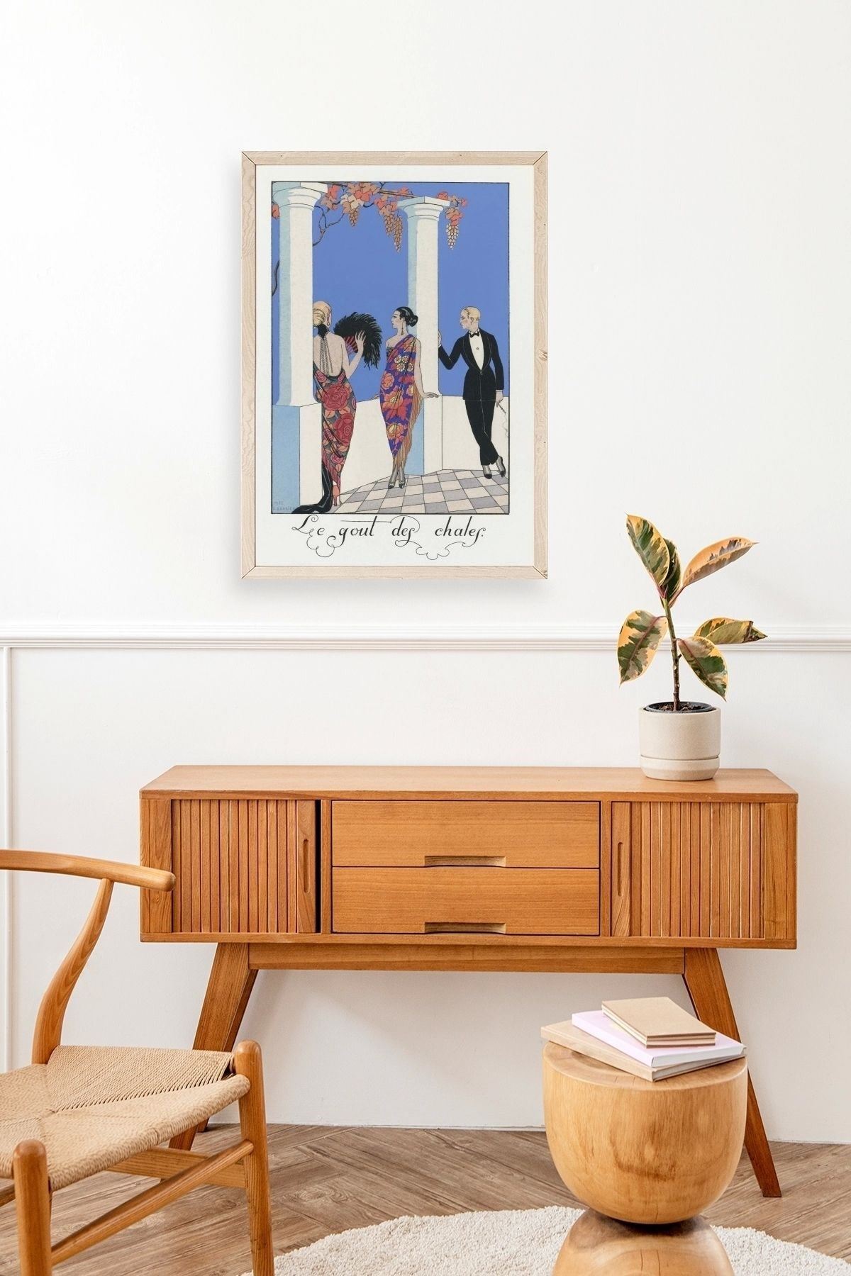 George Barbier Ahşap Çerçeveli Tablo 50 x 70