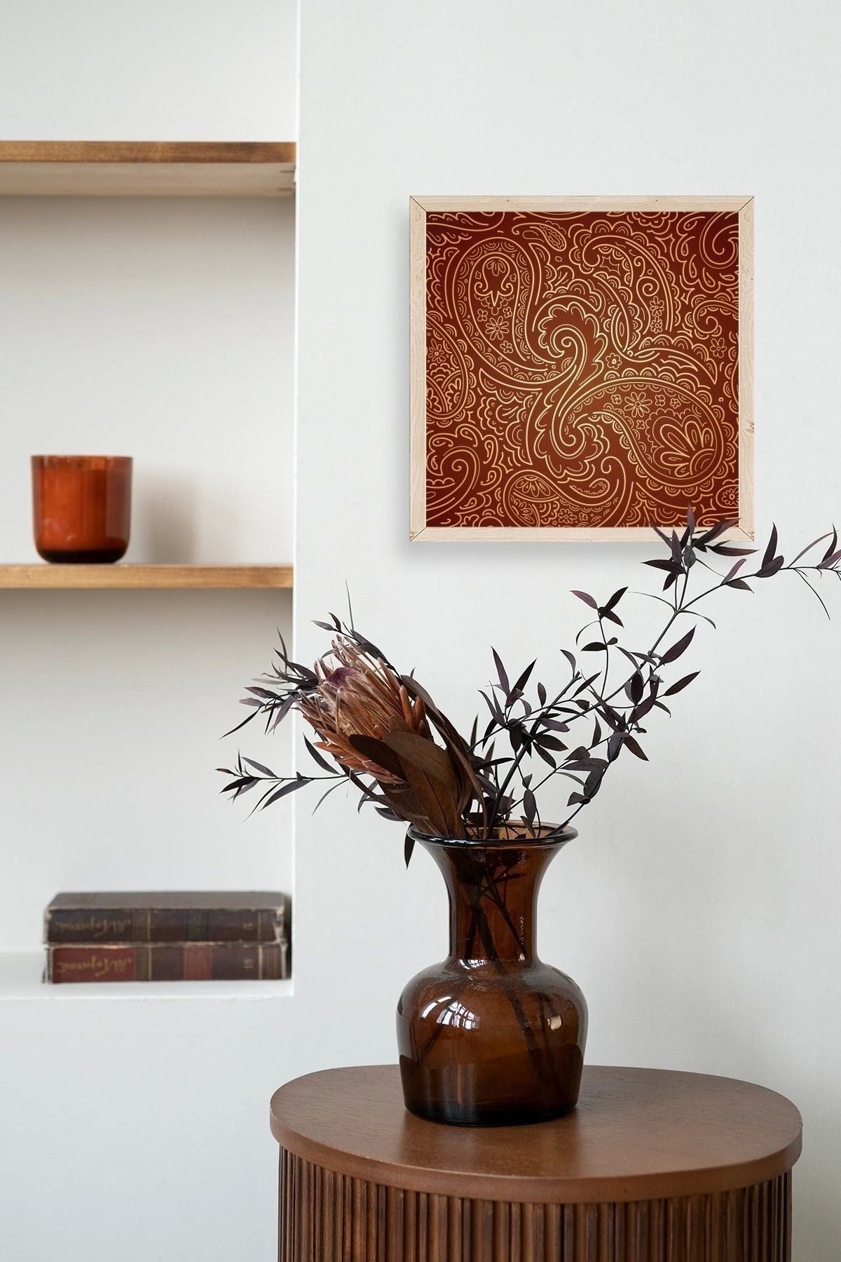 Motif Ahşap Çerçeveli Tablo 50 x 50