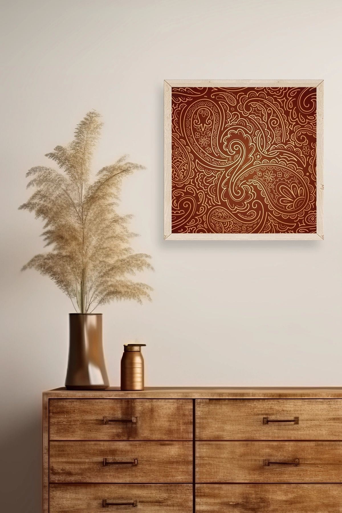 Motif Ahşap Çerçeveli Tablo 23 x 23