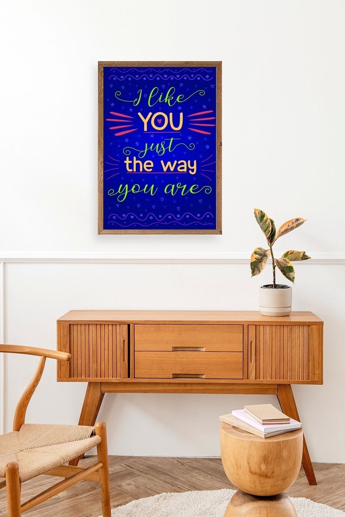 Motto Ahşap Çerçeveli Tablo 23 x 30