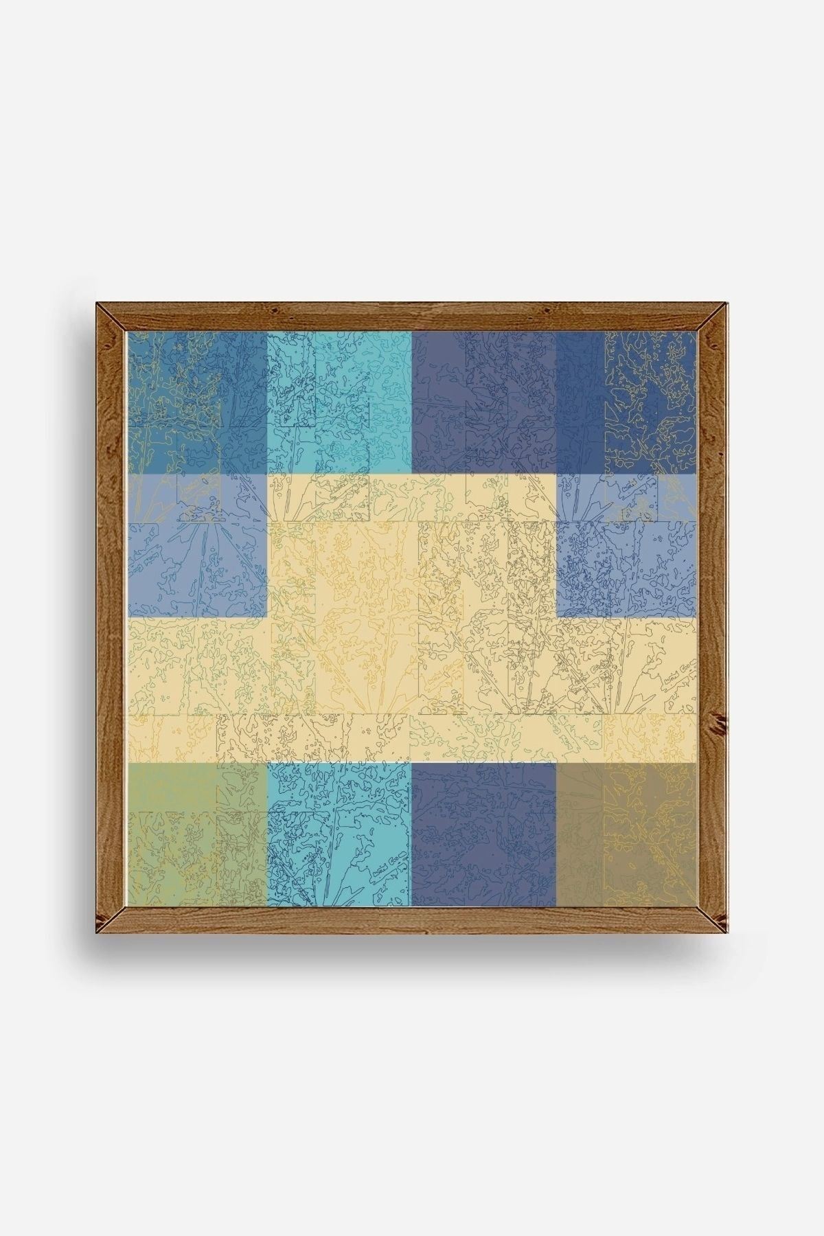 Kare Ahşap Çerçeveli Tablo 50 x 50