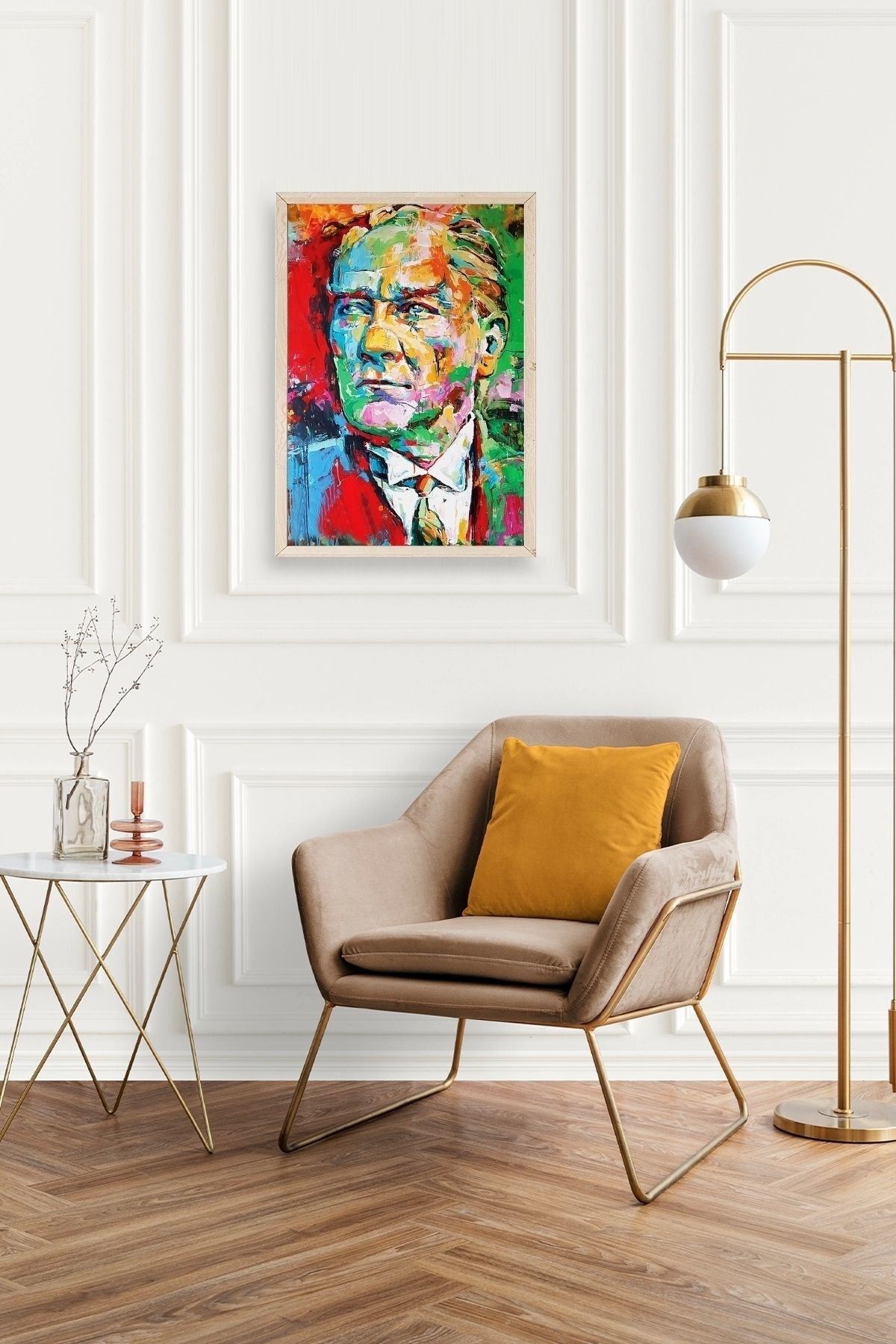 Atatürk Ahşap Çerçeveli Tablo 50 x 70