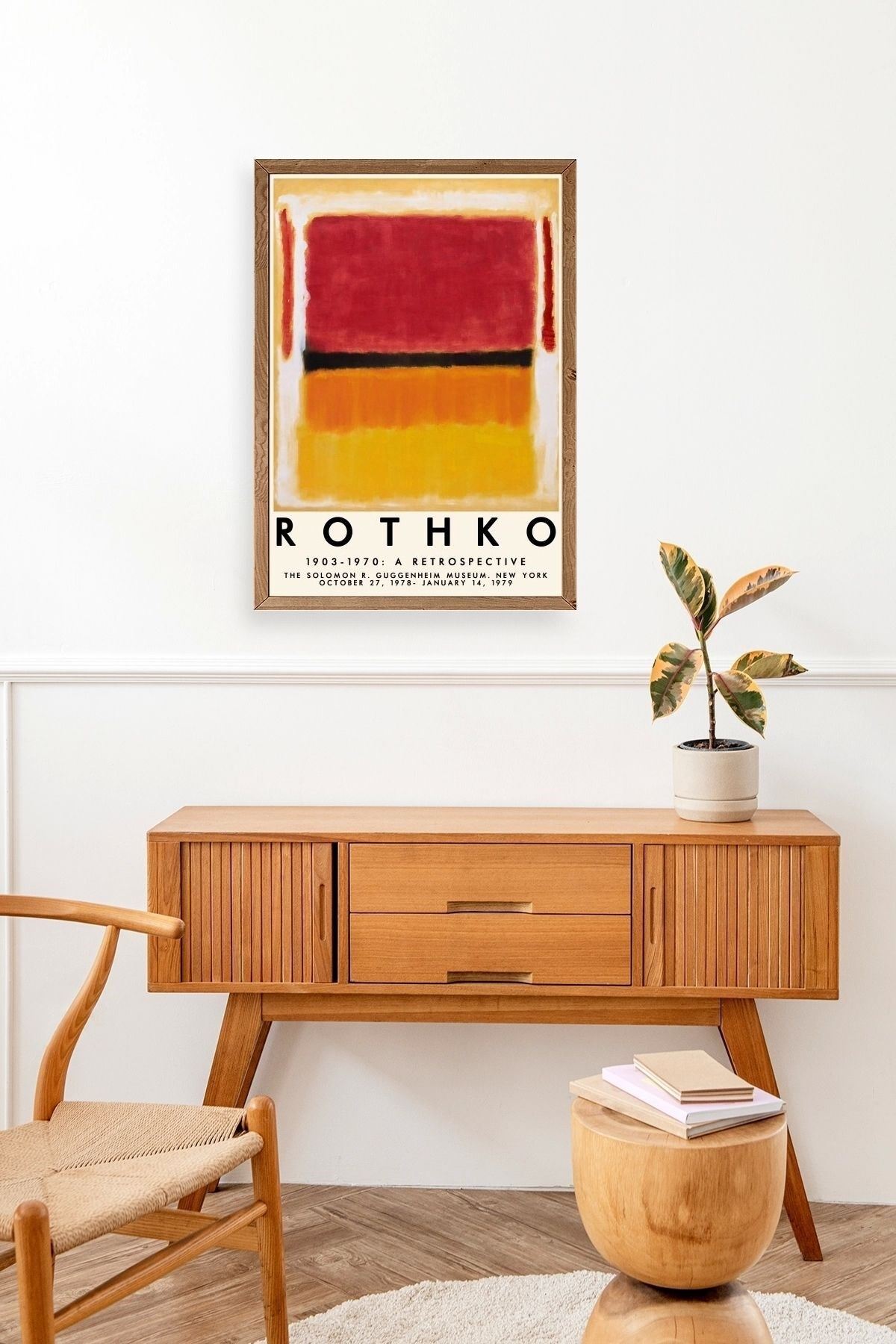 Rothko Ahşap Çerçeveli Tablo 50 x 70