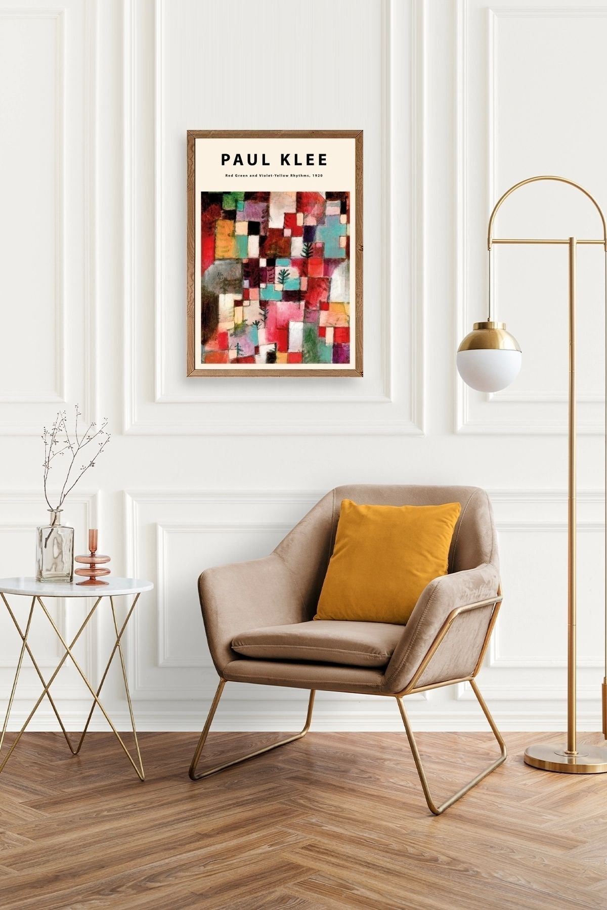 Paul Klee Ahşap Çerçeveli Tablo 30 x 42