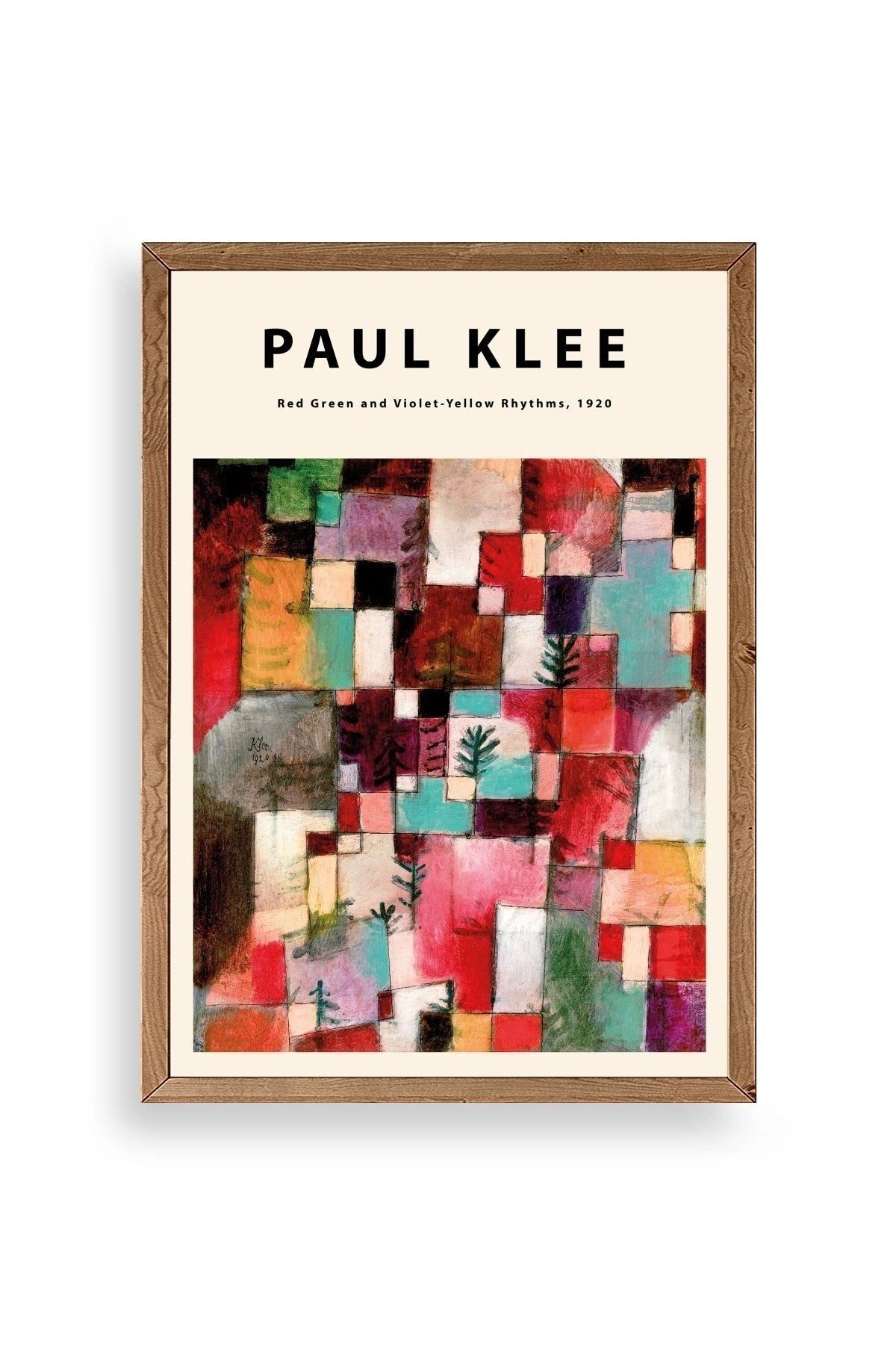 Paul Klee Ahşap Çerçeveli Tablo 50 x 70