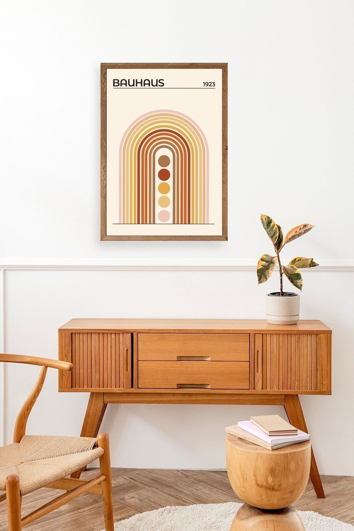 Bauhaus Ahşap Çerçeveli Tablo 50 x 70