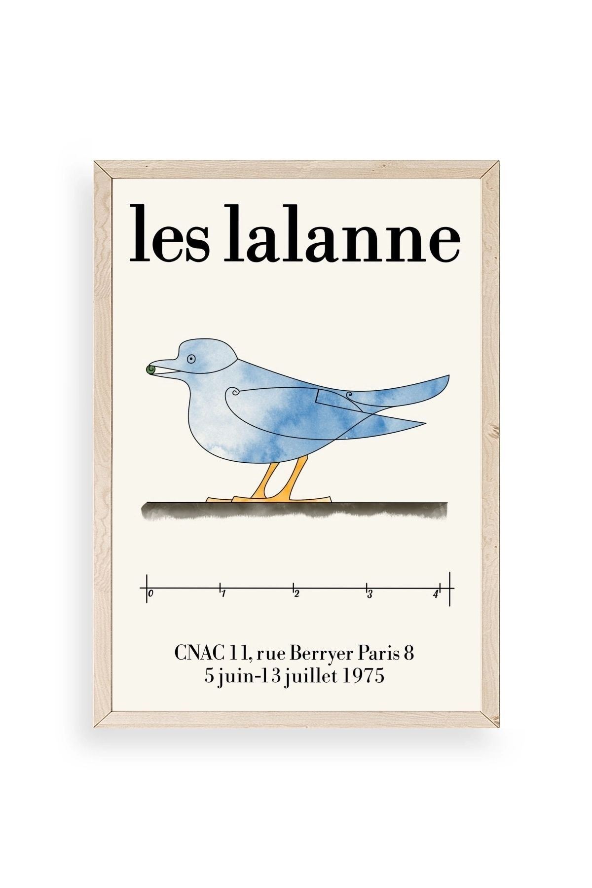 Les Lalanne Ahşap Çerçeveli Tablo 50 x 70