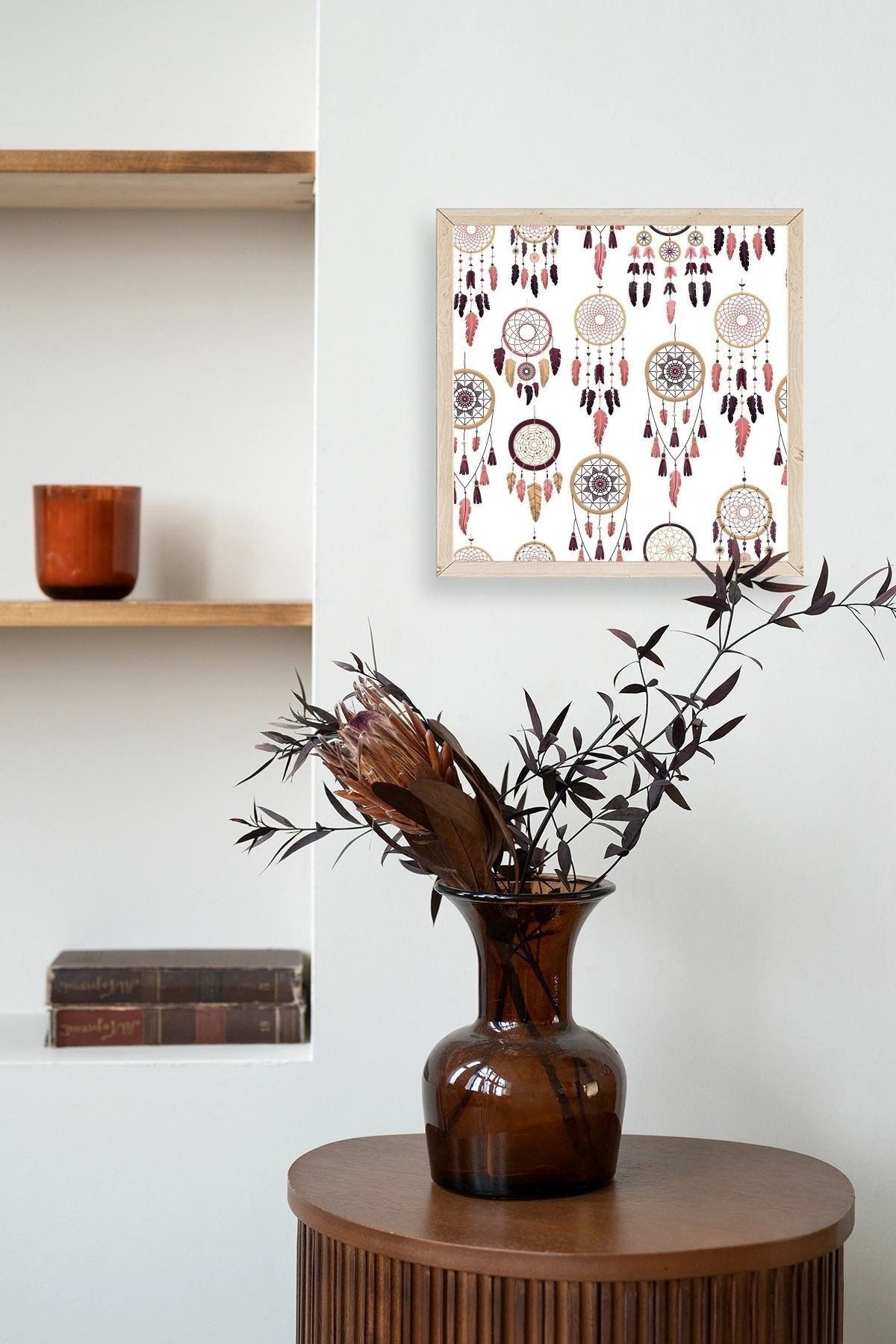 Rüya Kapanı Ahşap Çerçeveli Tablo 42 x 42