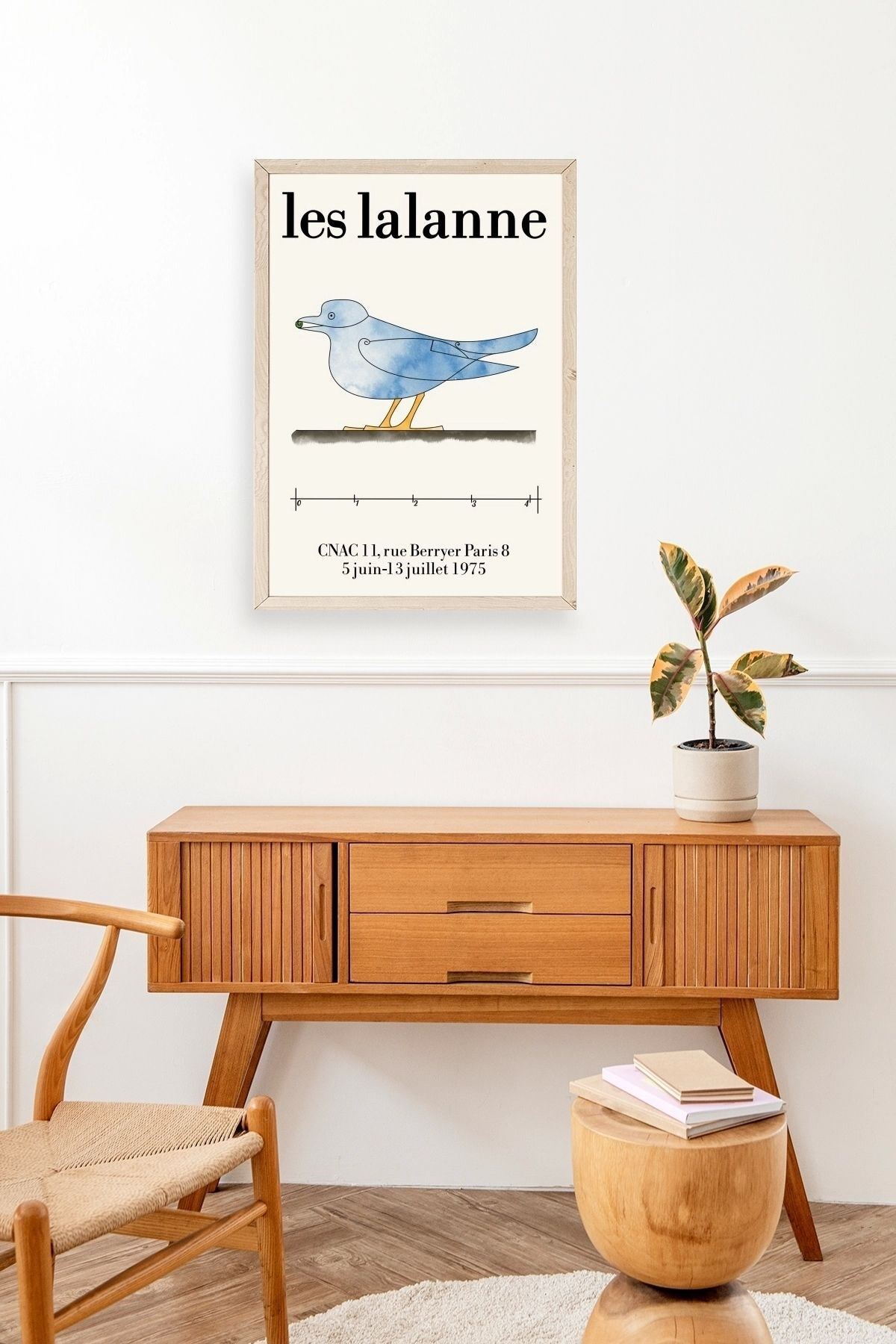 Les Lalanne Ahşap Çerçeveli Tablo 30 x 42