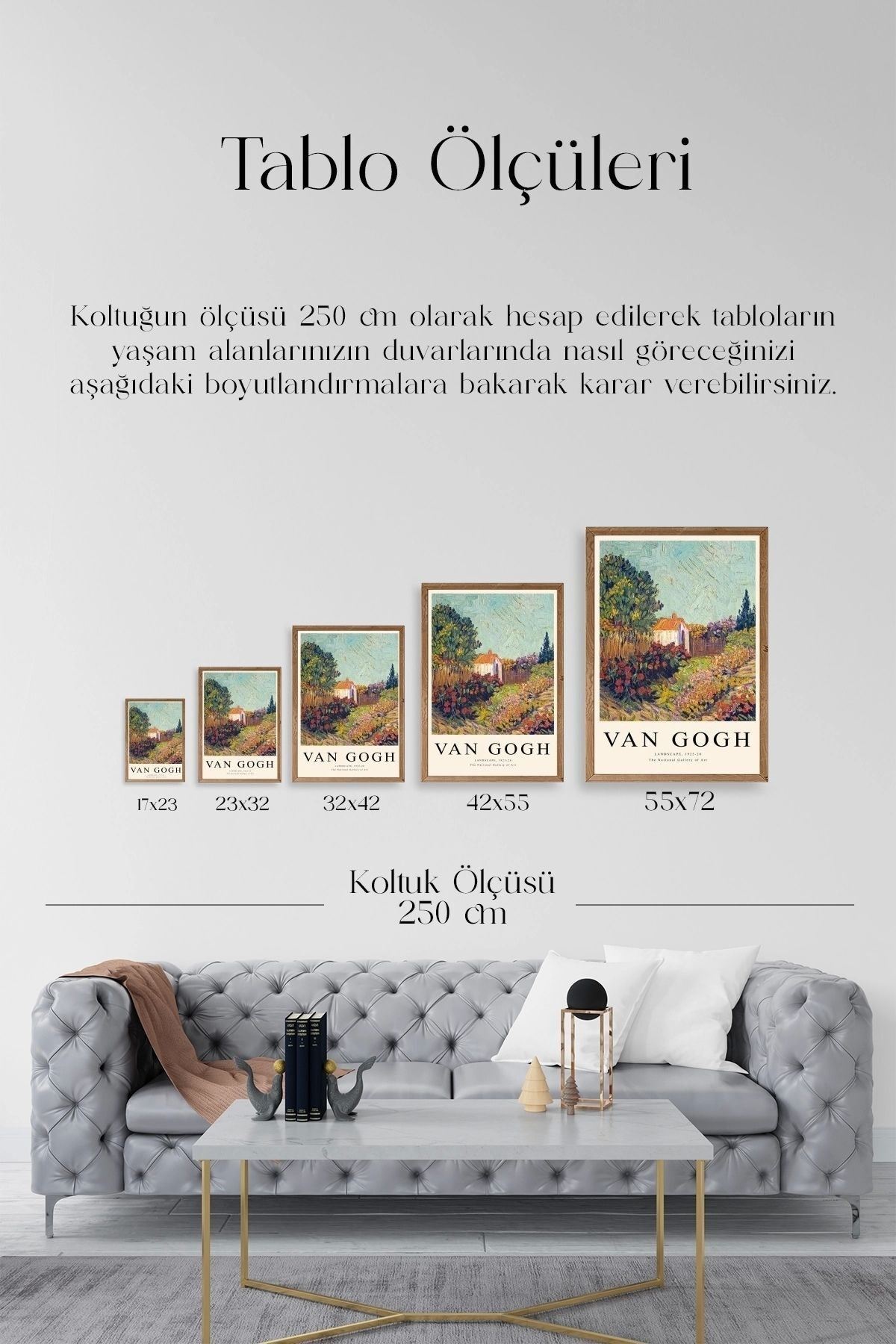 Van Gogh Ahşap Çerçeveli Tablo 50 x 70