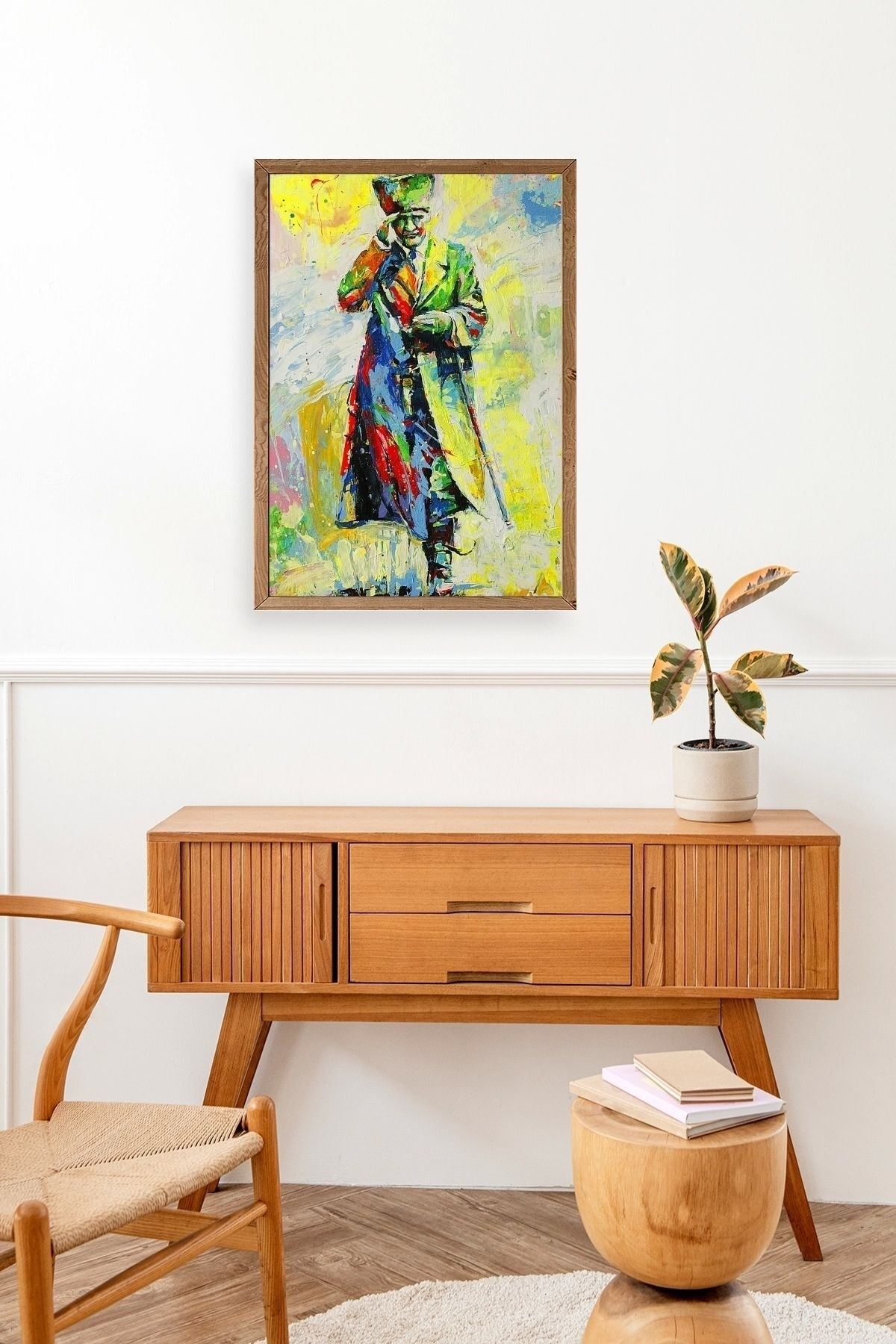 Atatürk Ahşap Çerçeveli Tablo 50 x 70