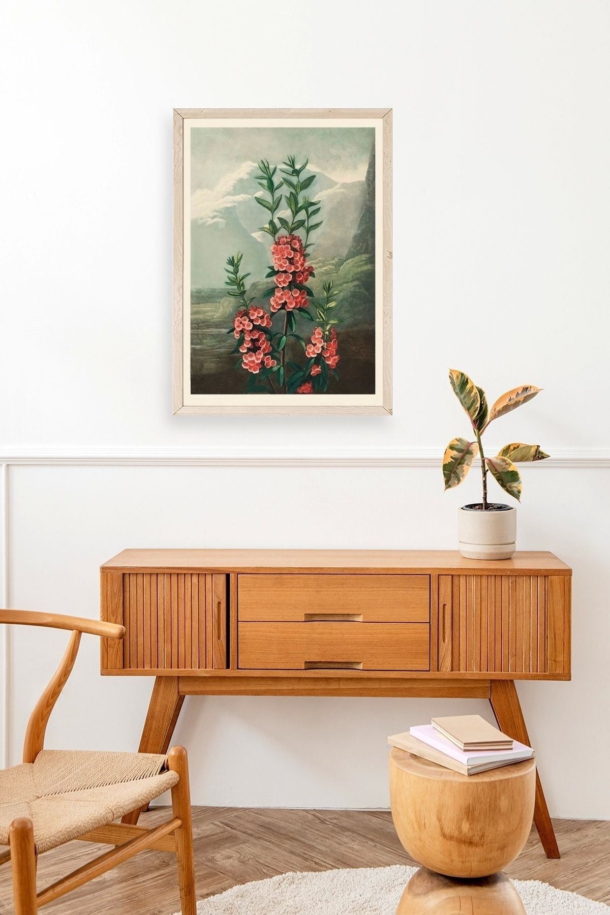 Narrow-Leaved Kalmia Ahşap Çerçeveli Tablo 23 x 30