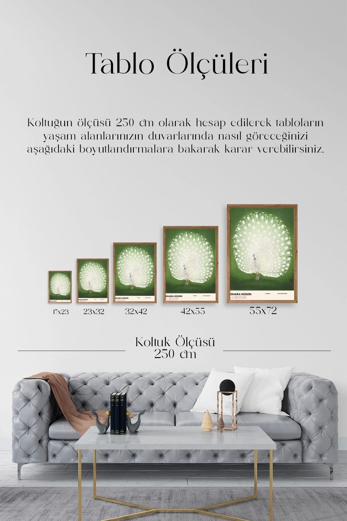 Ohara Koson Ahşap Çerçeveli Tablo 23 x 30