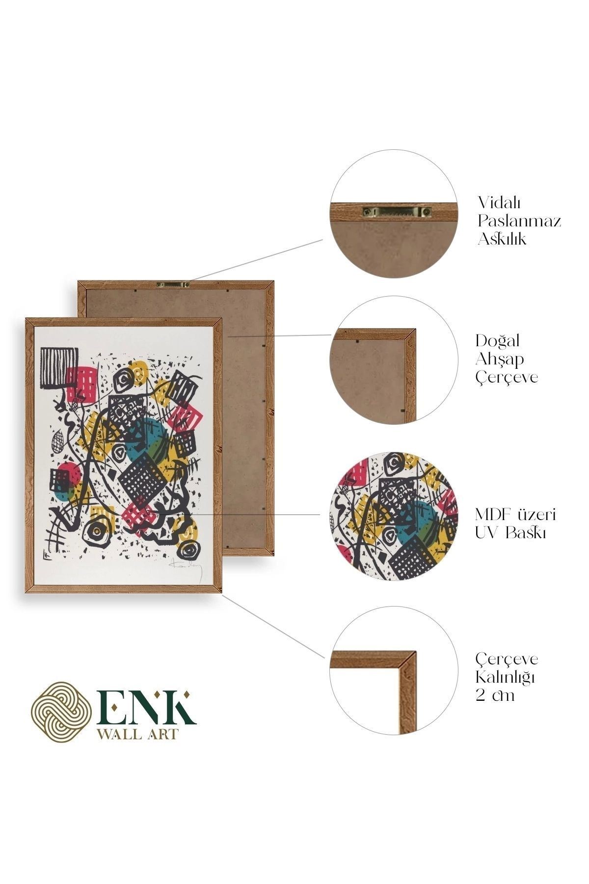 Welten Ahşap Çerçeveli Tablo 17 x 23