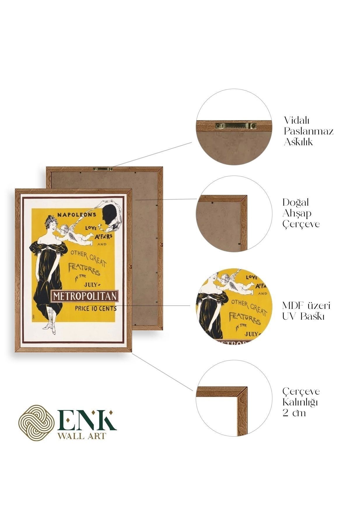 Metropolitan Ahşap Çerçeveli Tablo 23 x 30