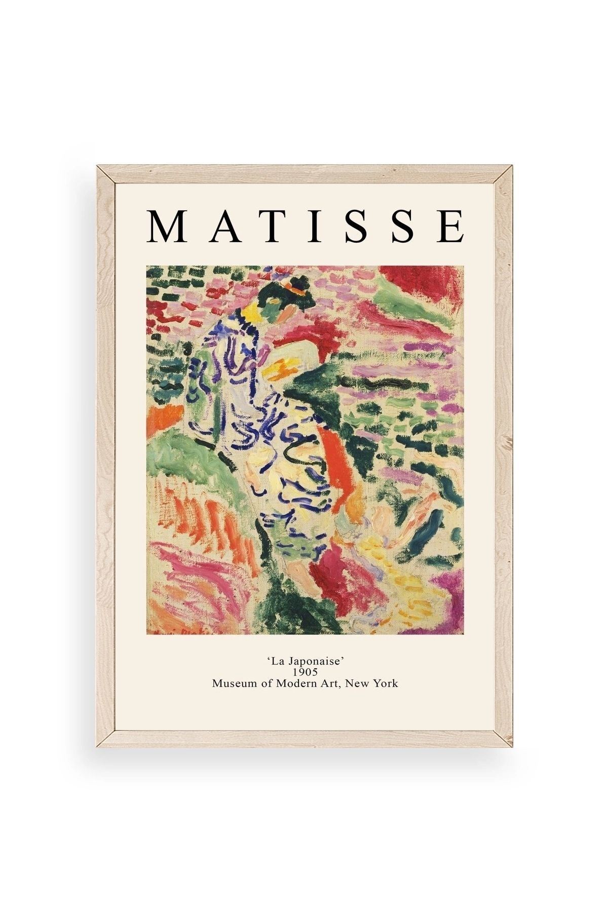 Henri Matisse Ahşap Çerçeveli Tablo 30 x 42