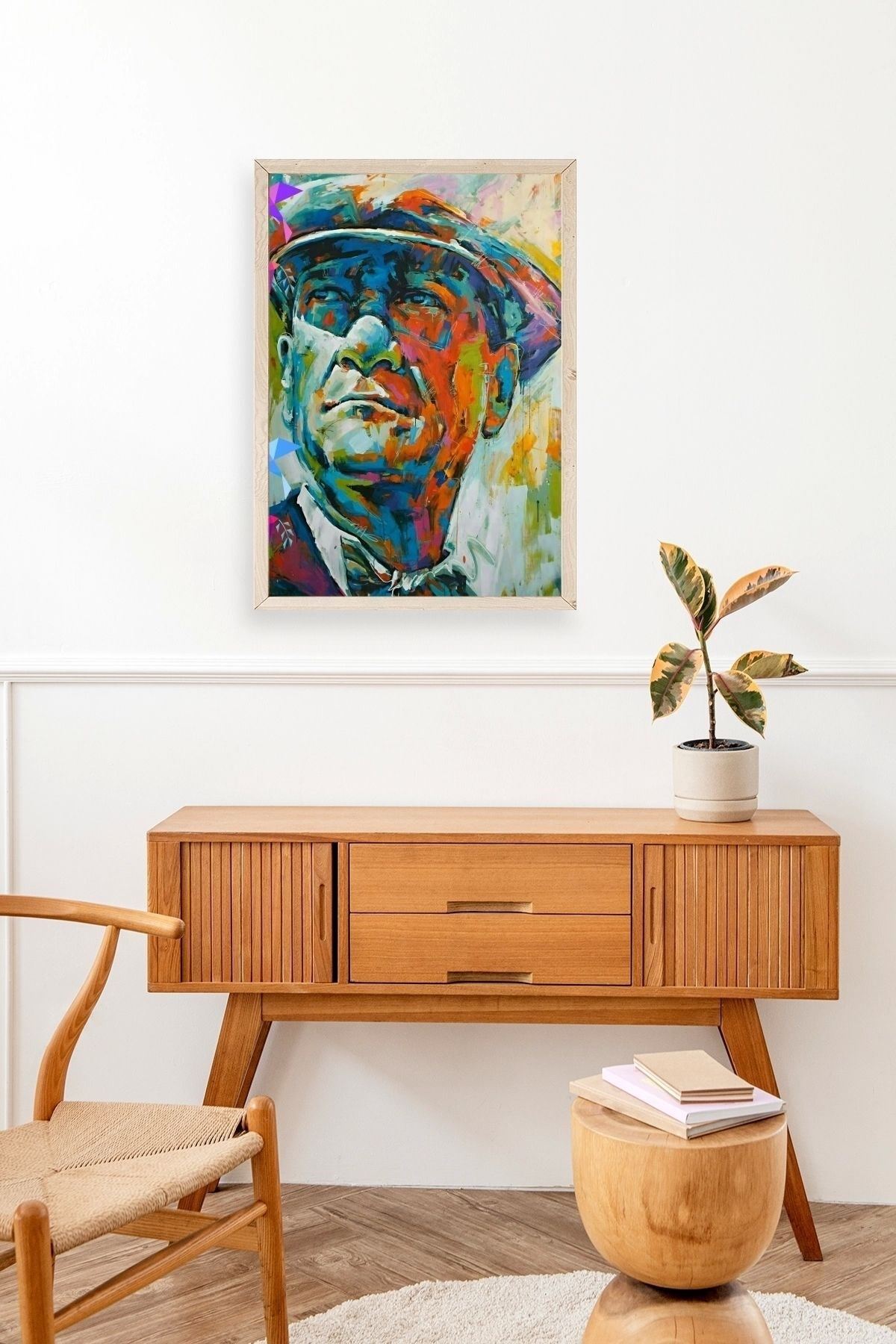 Atatürk Ahşap Çerçeveli Tablo 50 x 70
