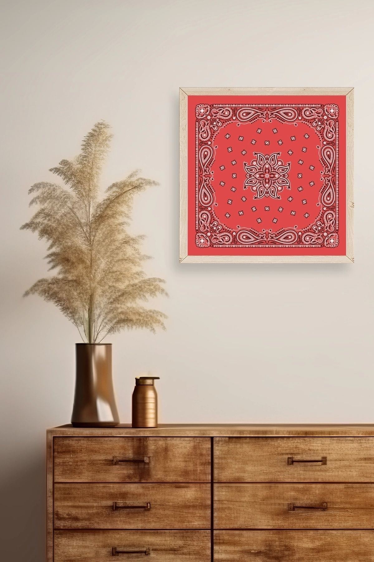 Motif Ahşap Çerçeveli Tablo 50 x 50