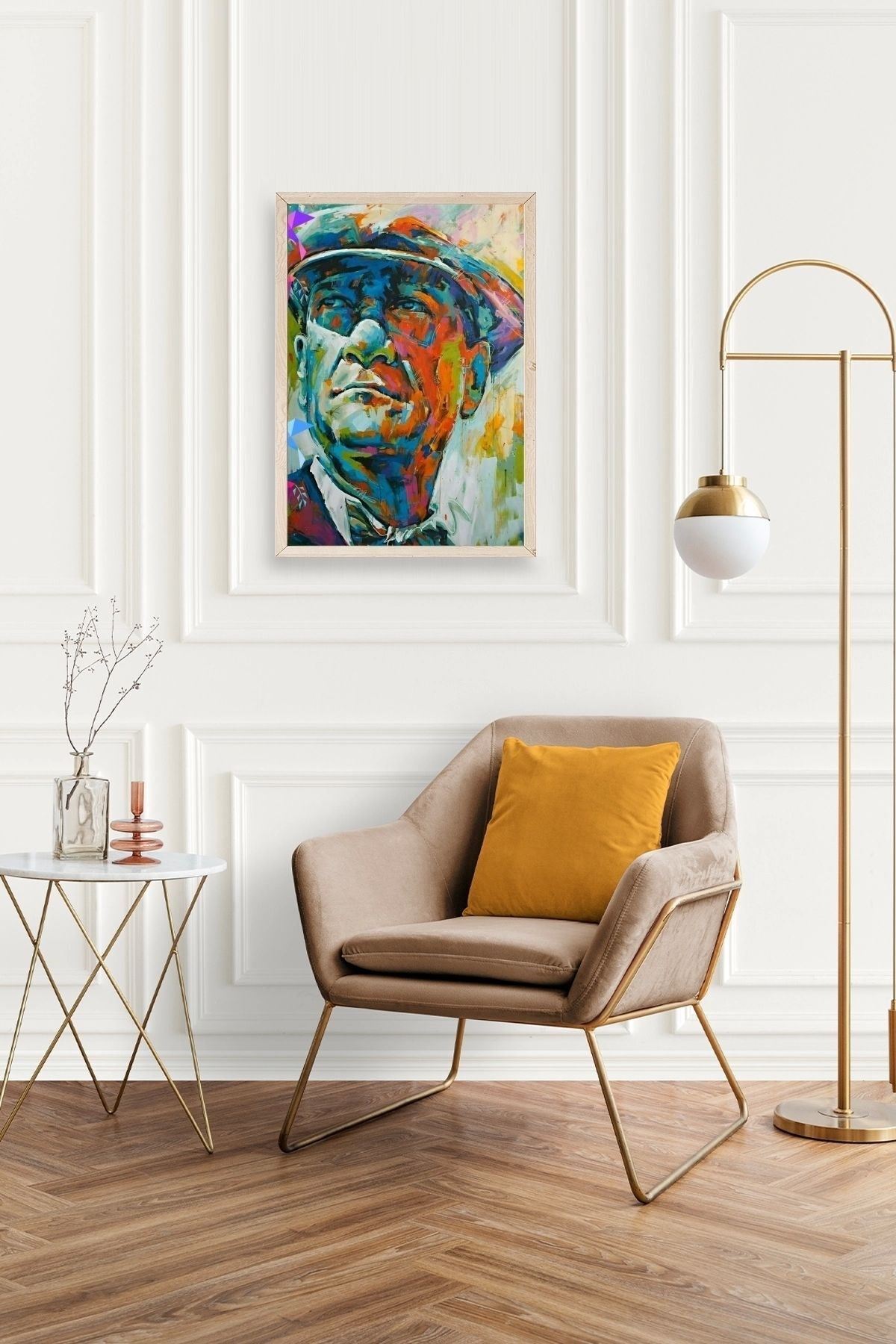 Atatürk Ahşap Çerçeveli Tablo 30 x 42