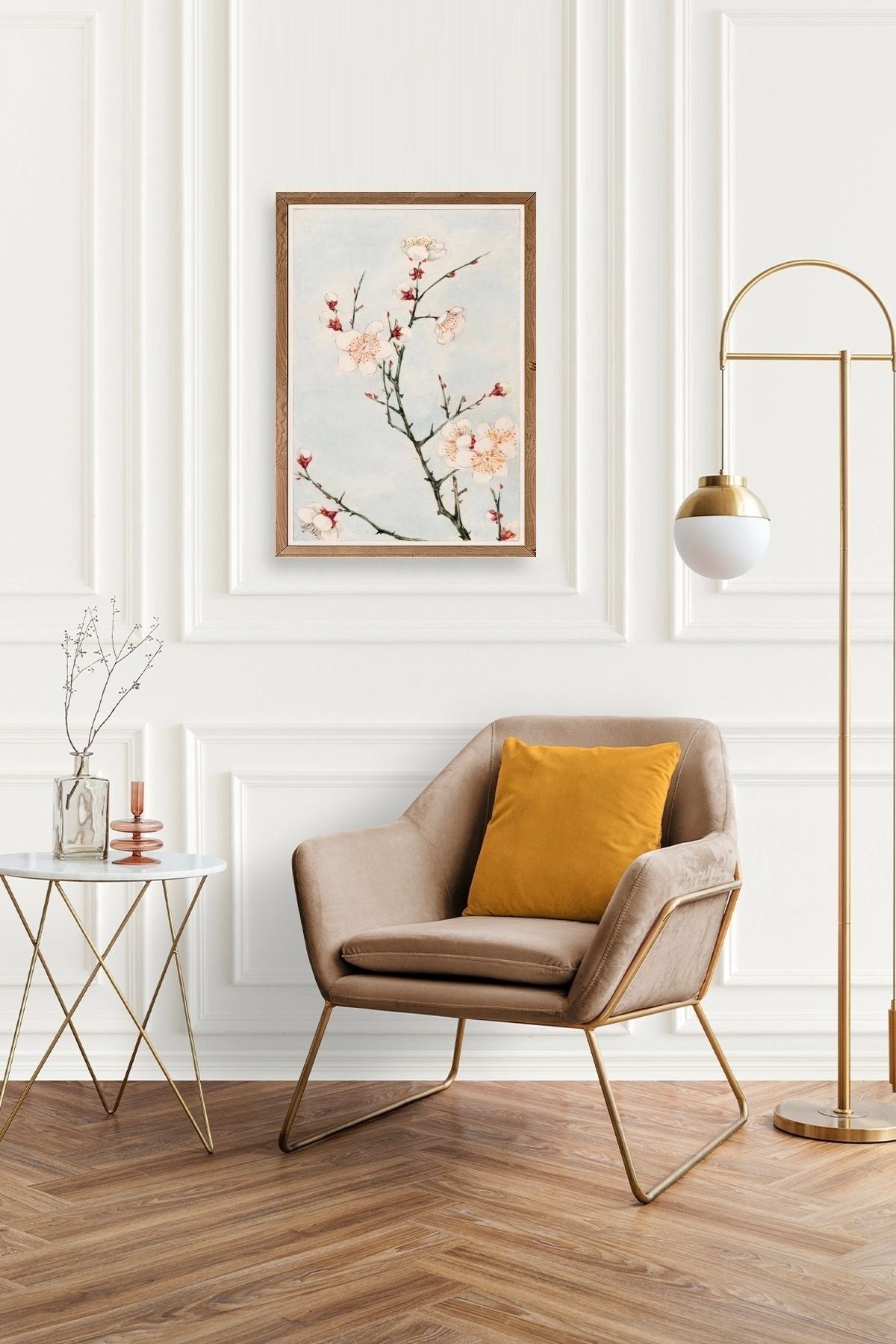 Cherry Blossom Ahşap Çerçeveli Tablo 23 x 30