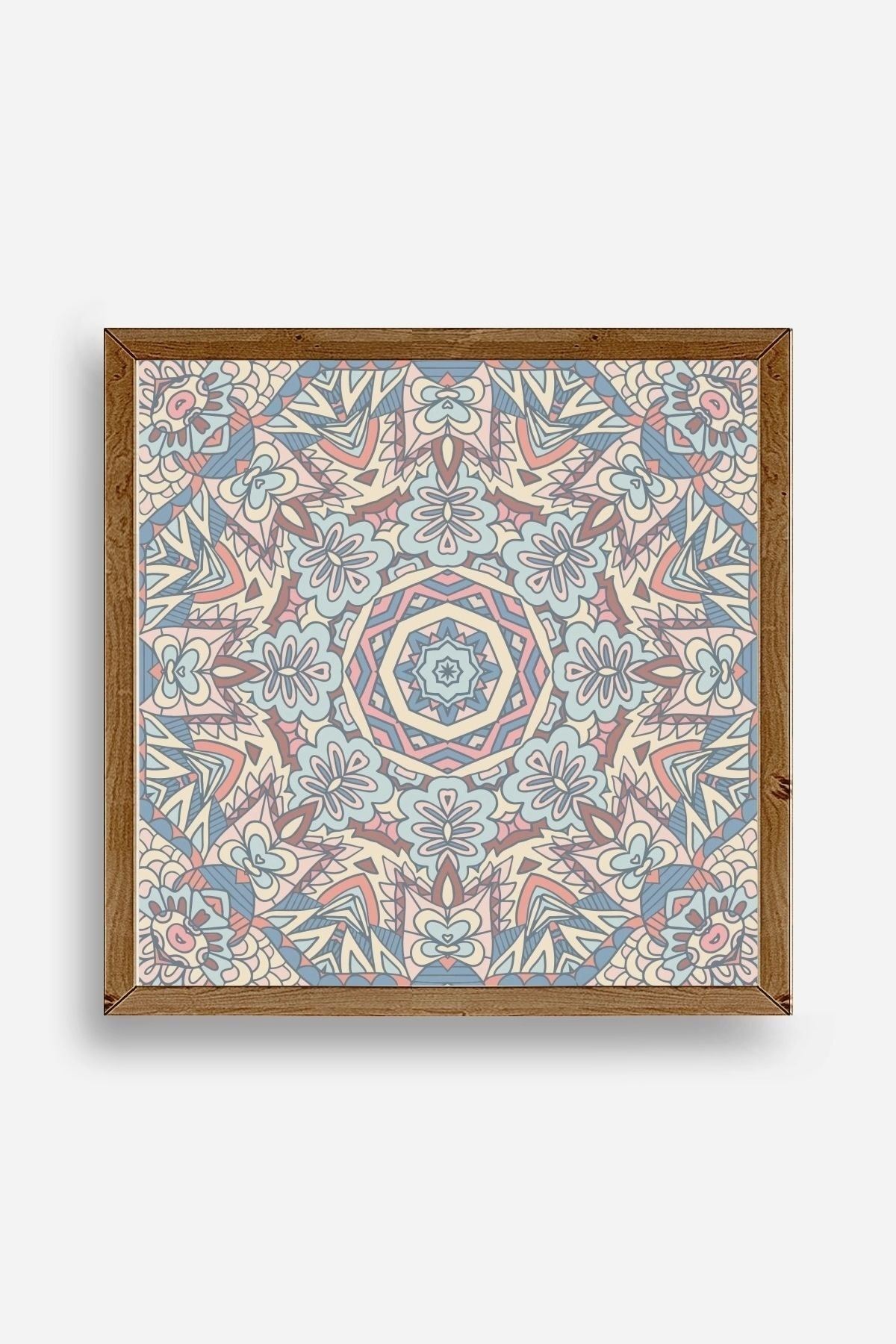 Mandala Ahşap Çerçeveli Tablo 23 x 23