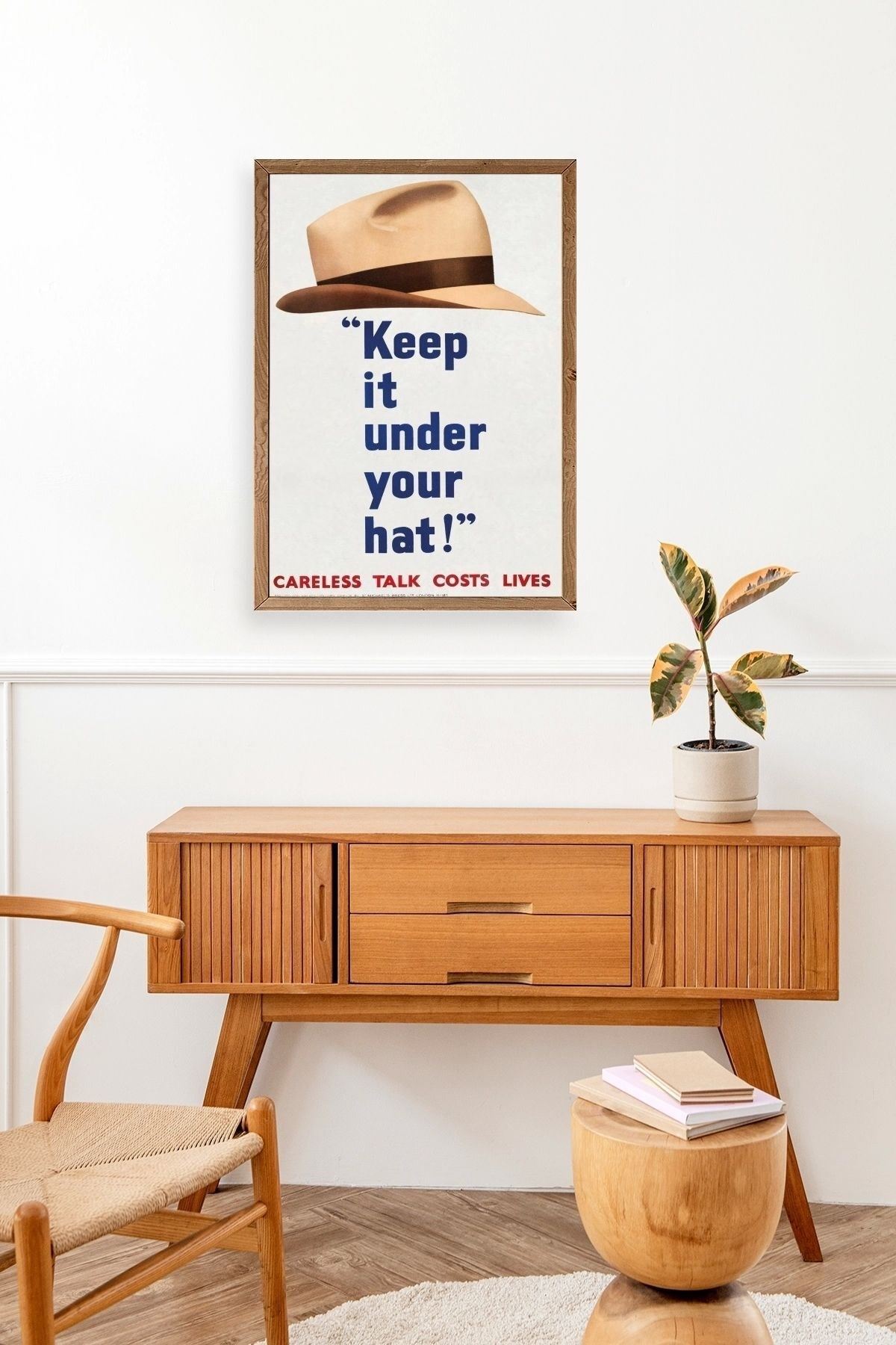 Motto Ahşap Çerçeveli Tablo 23 x 30