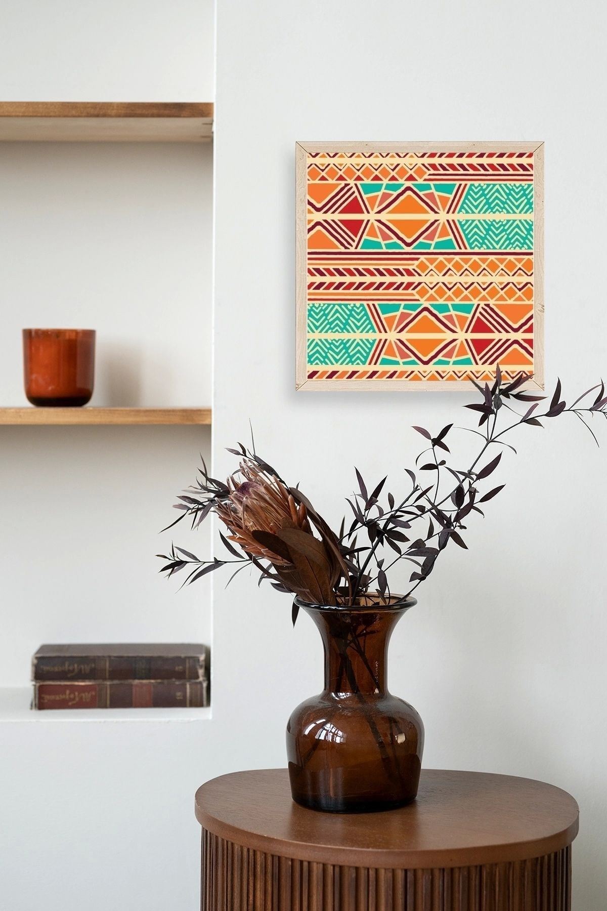 Motif Ahşap Çerçeveli Tablo 50 x 50