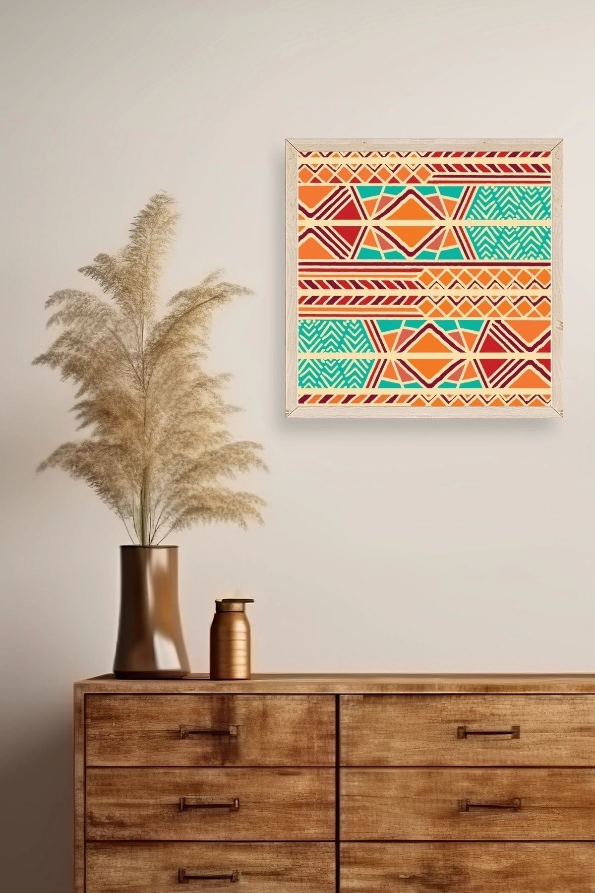 Motif Ahşap Çerçeveli Tablo 23 x 23