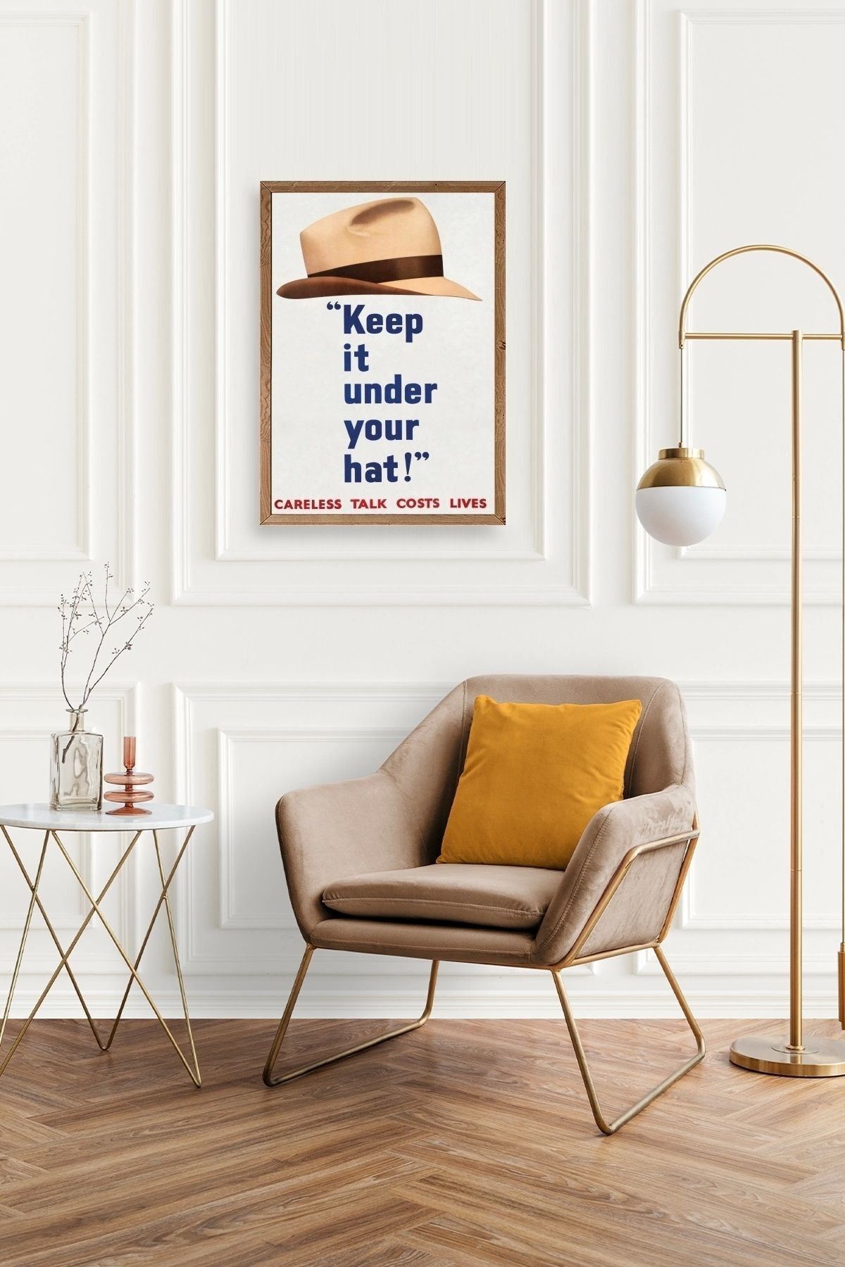 Motto Ahşap Çerçeveli Tablo 50 x 70