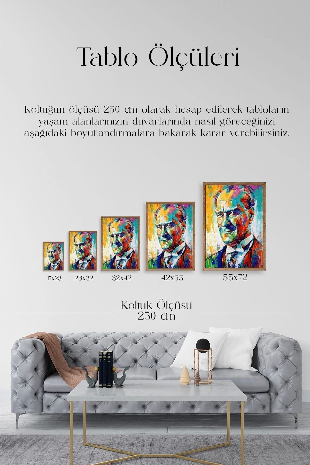 Atatürk Ahşap Çerçeveli Tablo 23 x 30