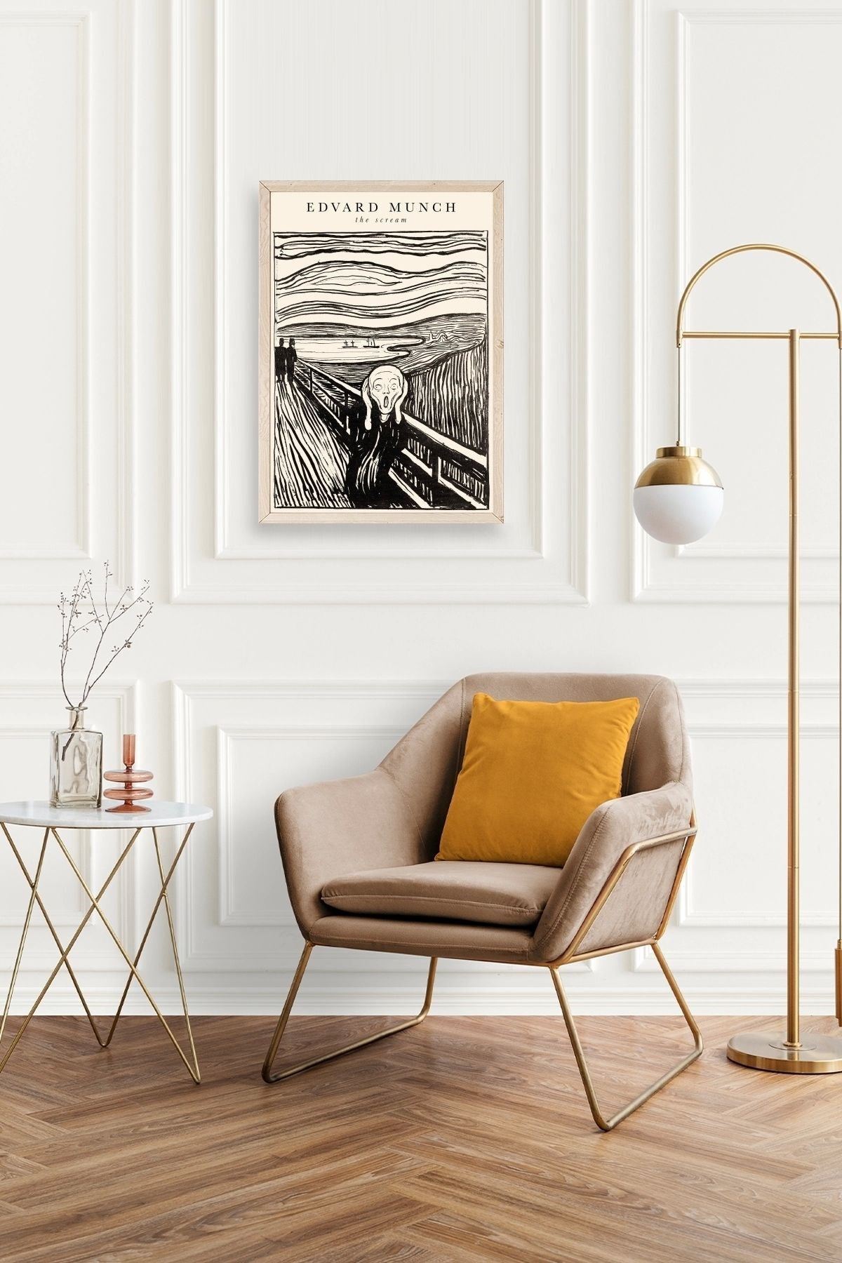 Çığlık Ahşap Çerçeveli Tablo 17 x 23