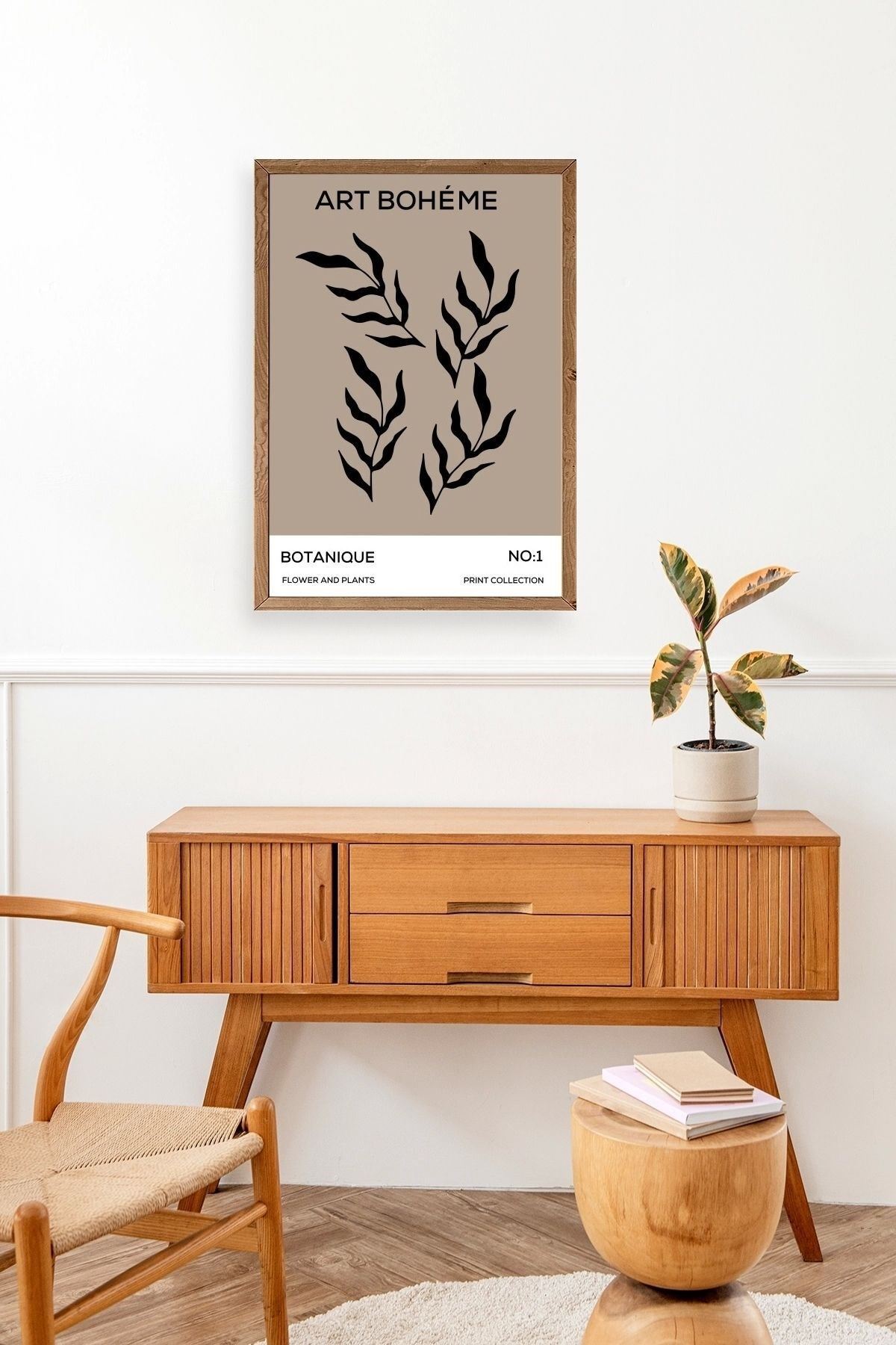 Art Boheme Ahşap Çerçeveli Tablo 17 x 23