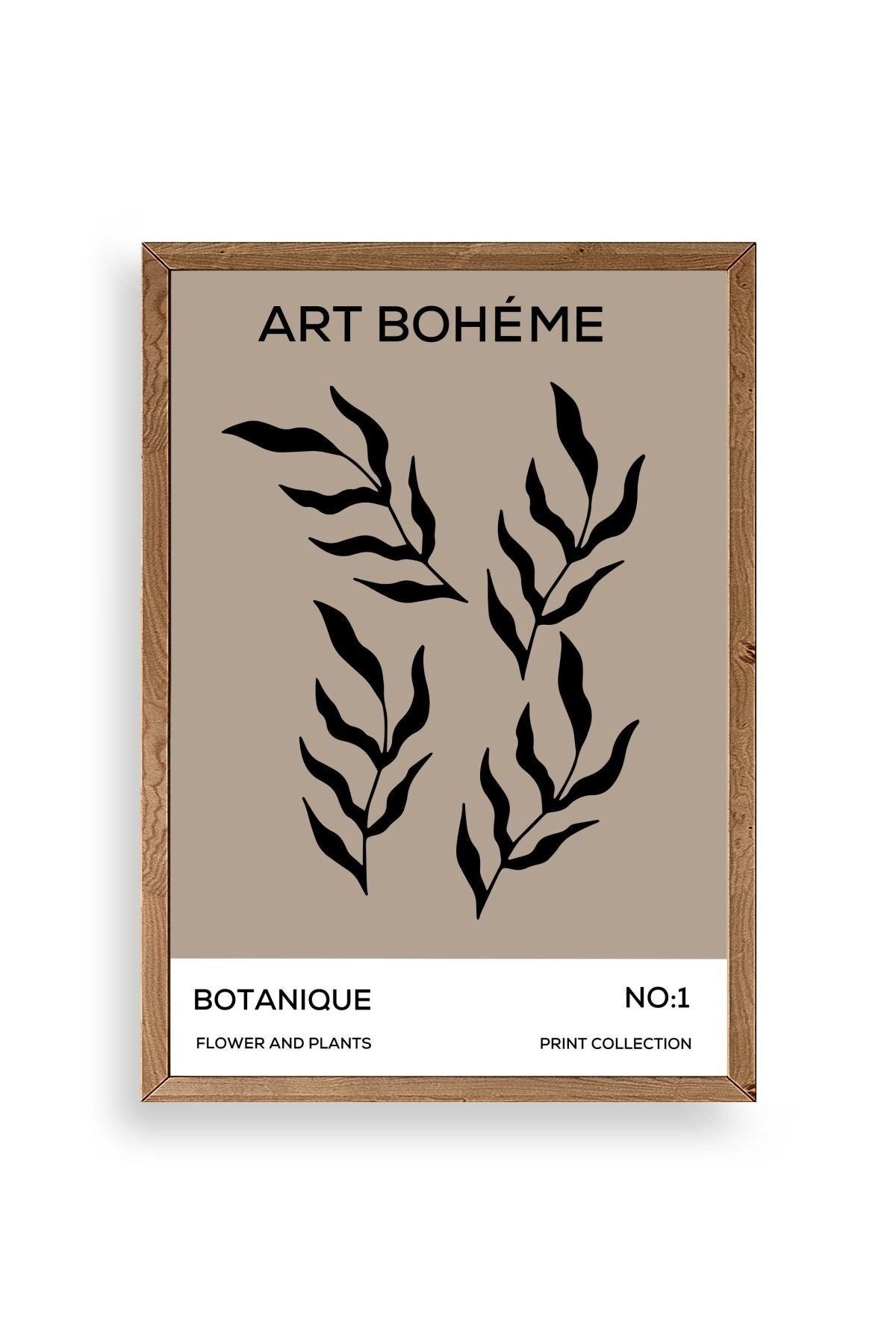 Art Boheme Ahşap Çerçeveli Tablo 23 x 30