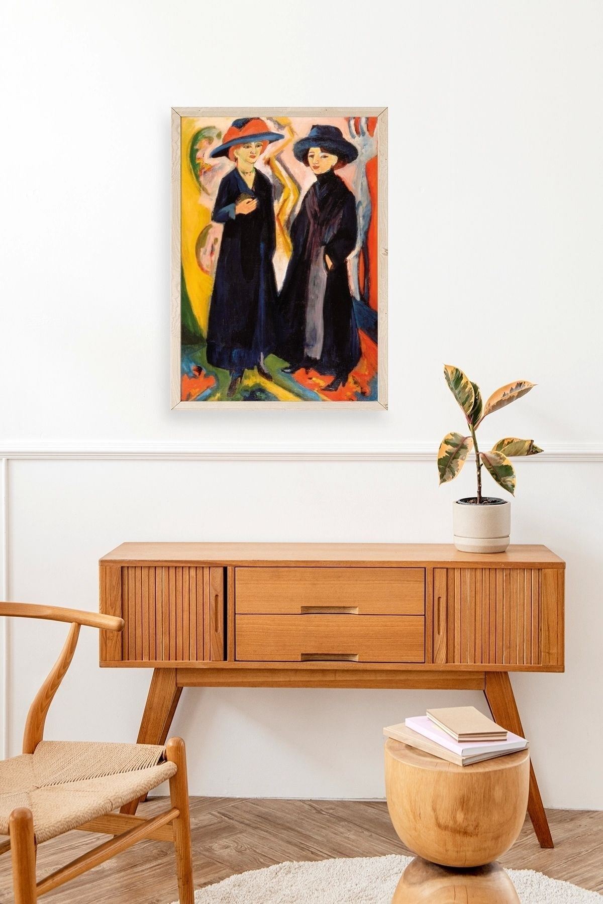 Ernst Ludwig Ahşap Çerçeveli Tablo