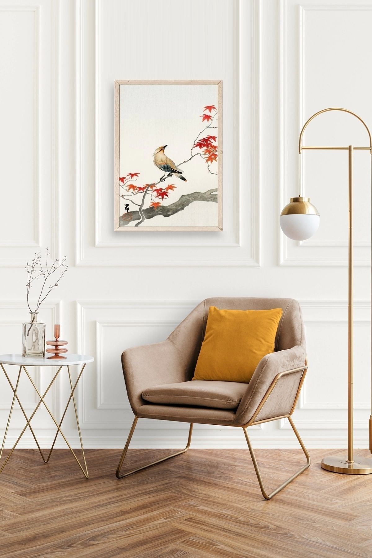 Floral Eclectic Ahşap Çerçeveli Tablo 23 x 30